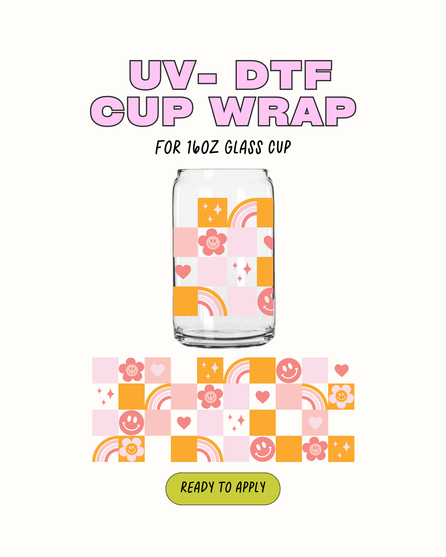 Retro HAPPY - UVDTF