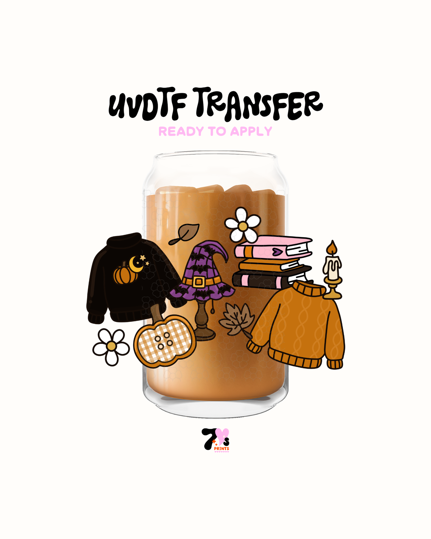 Halloween lamp reading vibes - UVDTF Decal