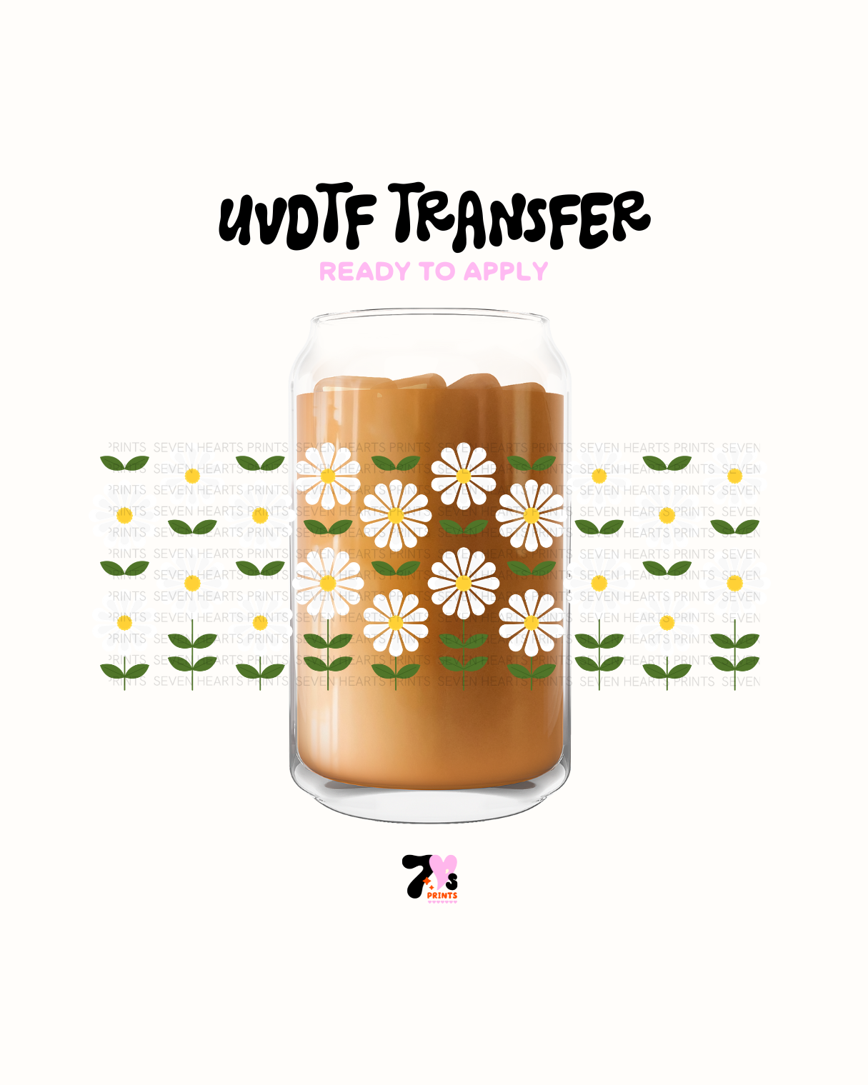 White Flowers - UVDTF Wrap