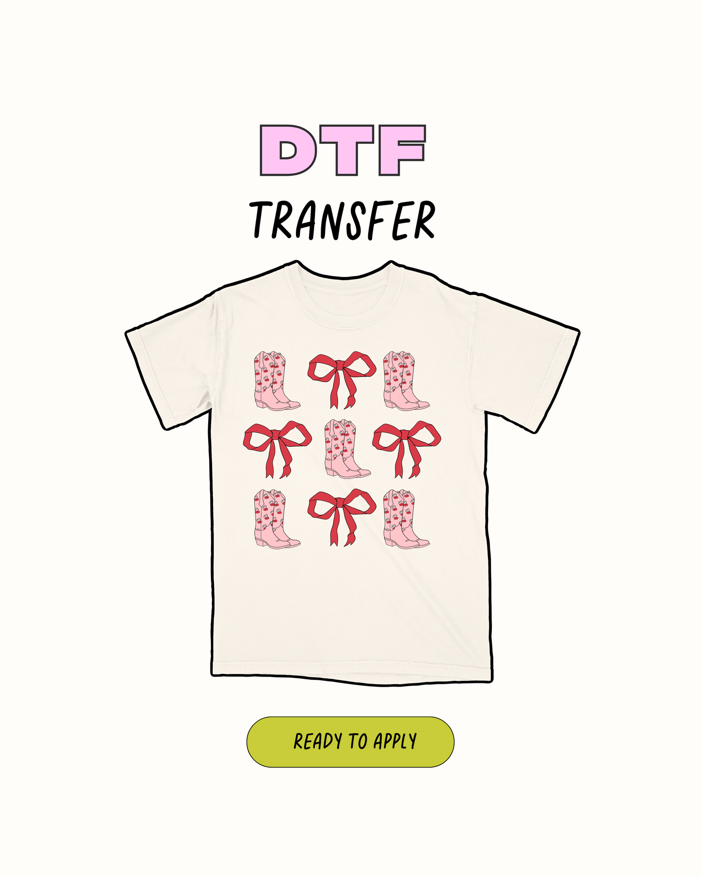 Botas y arcos - Transferencia DTF