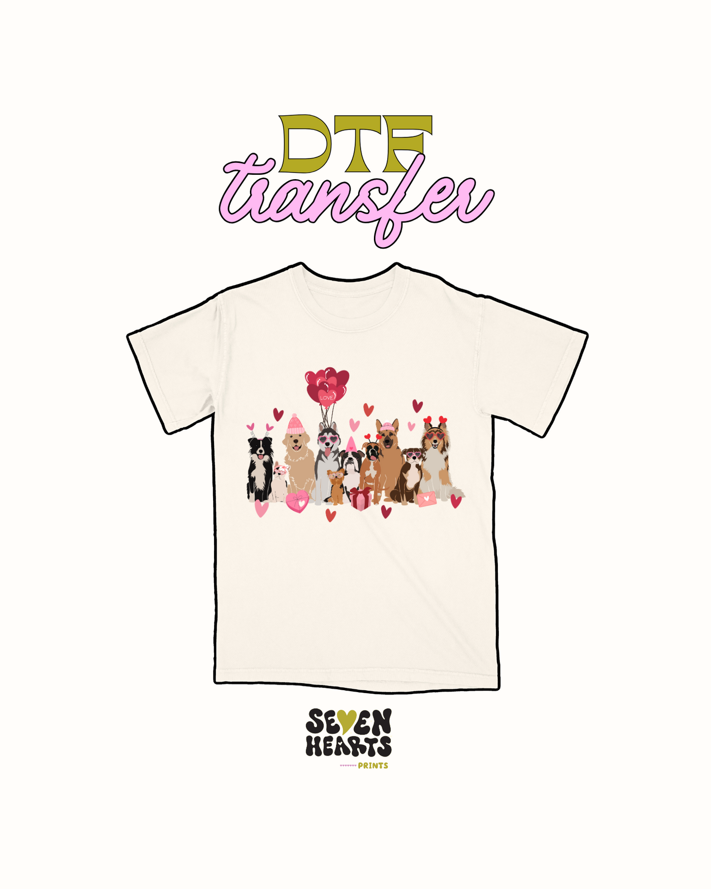 Dogs valentimes - DTF Transfer