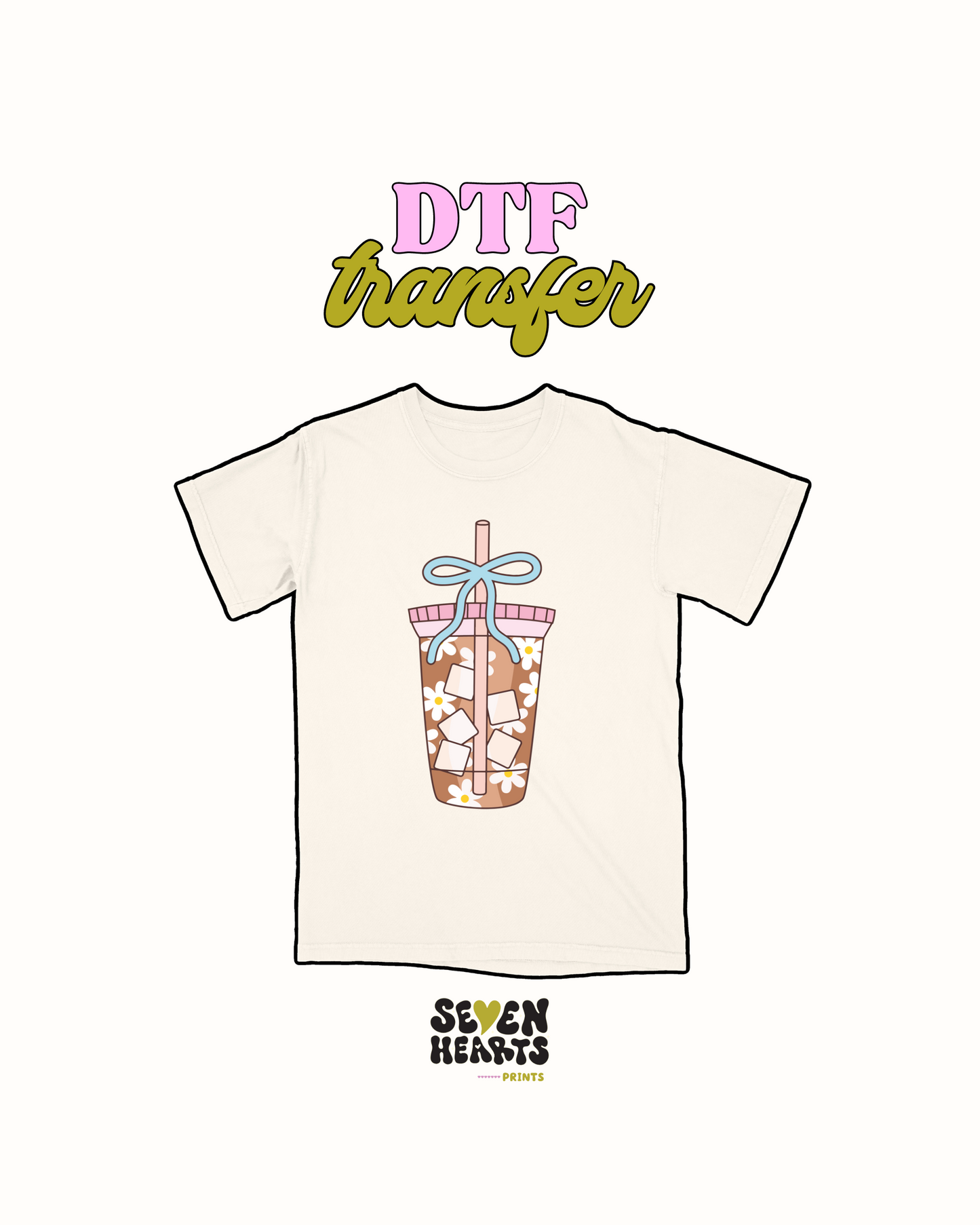 coffee and bows - DTF Transfer