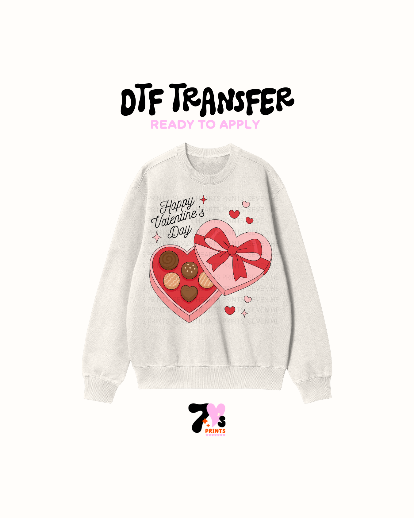 Valentines Day Chocolate box - DTF Transfers