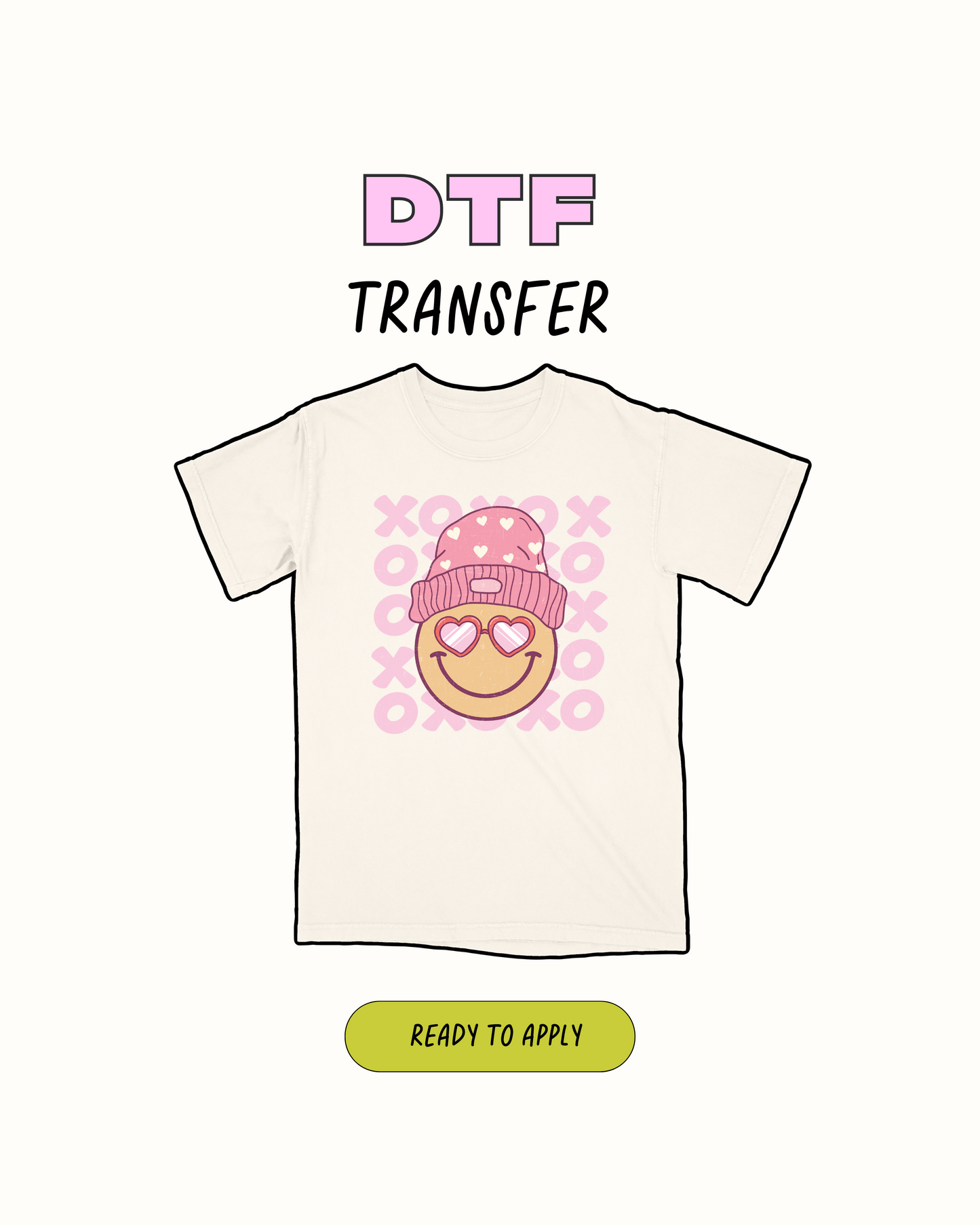 Cara feliz de Xoxo - Transferencia DTF