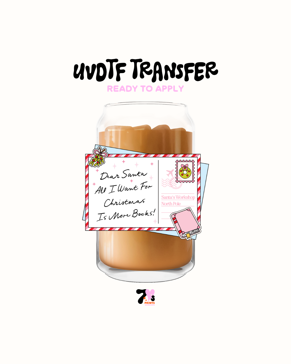 All I want for xmas is more books - UVDTF Decal