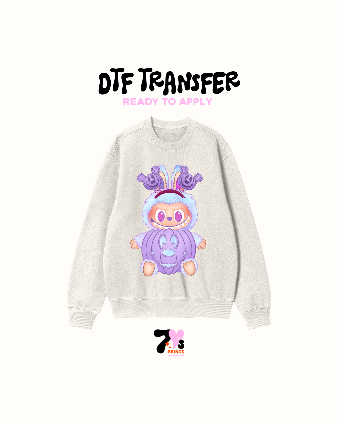 Purple la bubu mouse DTF Transfers
