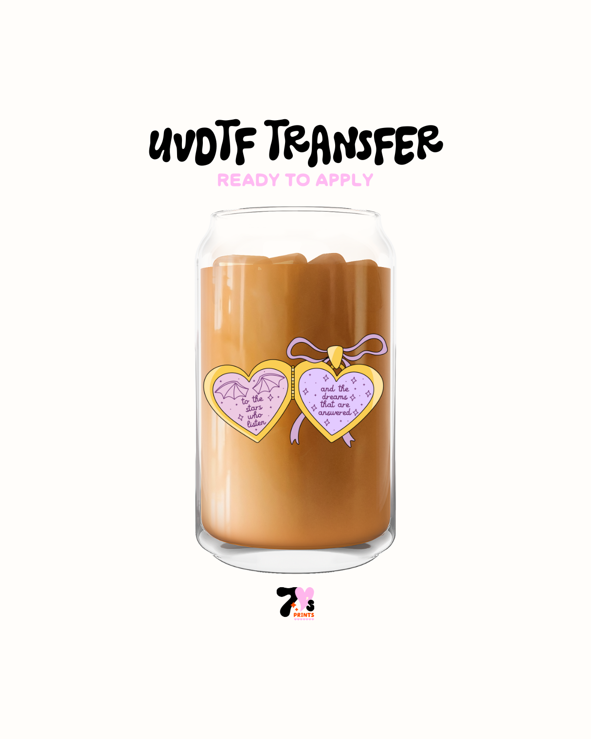 Stars wholisten locket - UVDTF Decal
