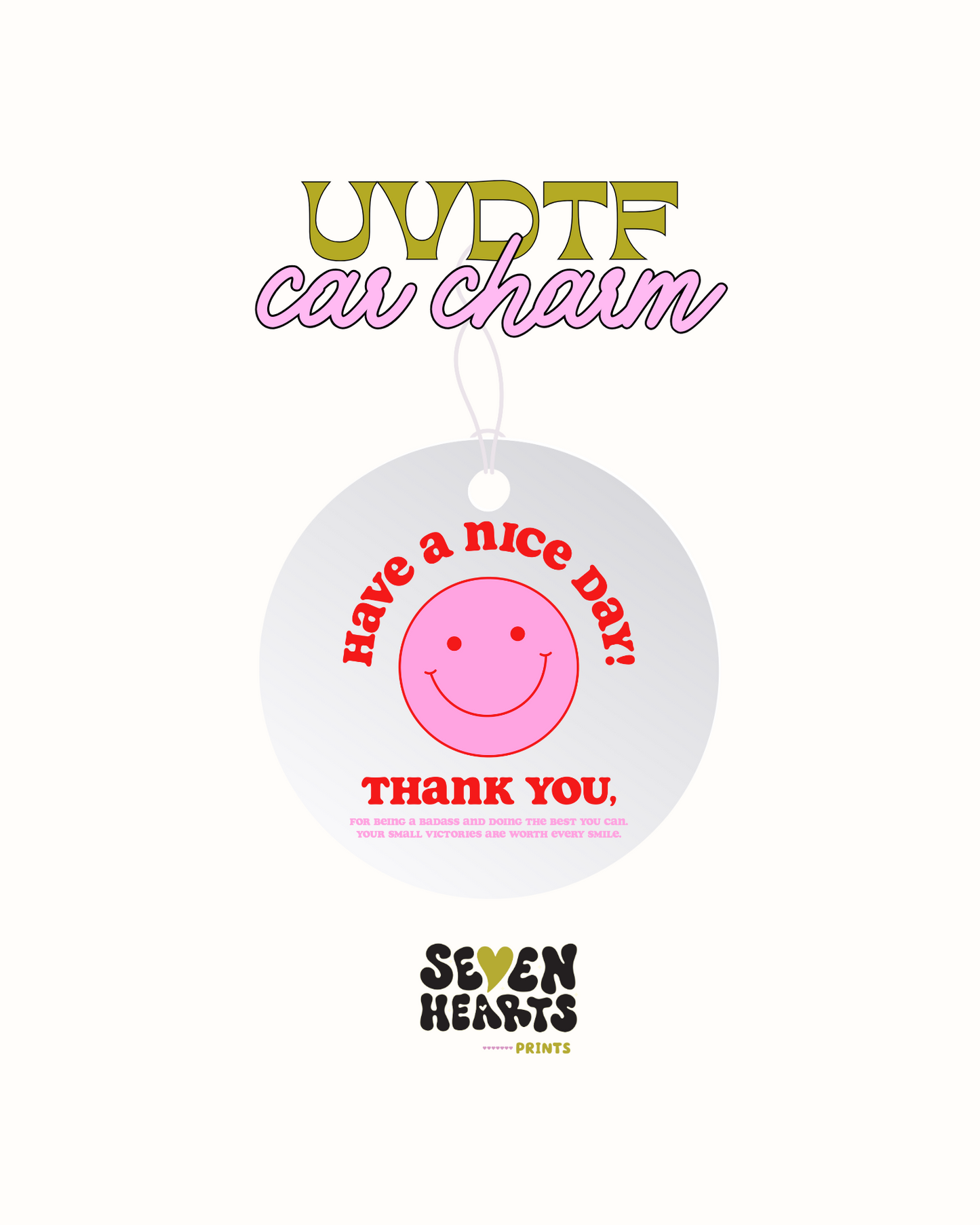 Mamá de béisbol - Calcomanía con dije de coche