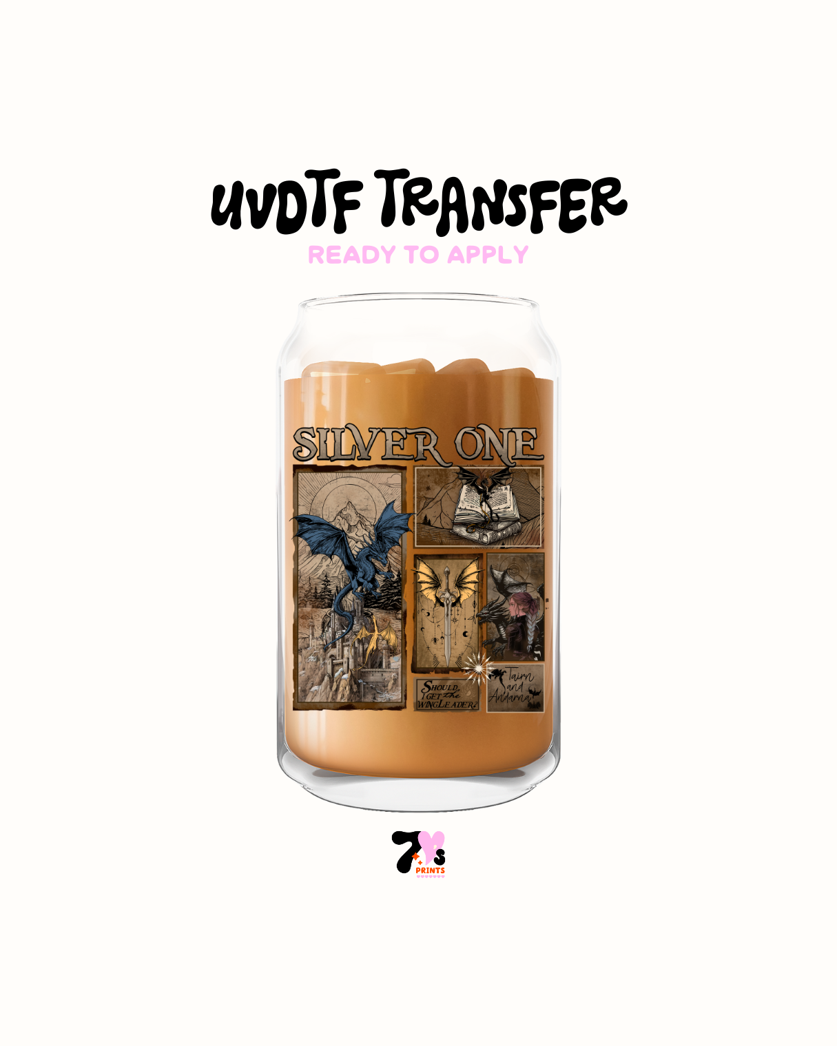 Silver one - UVDTF Decal