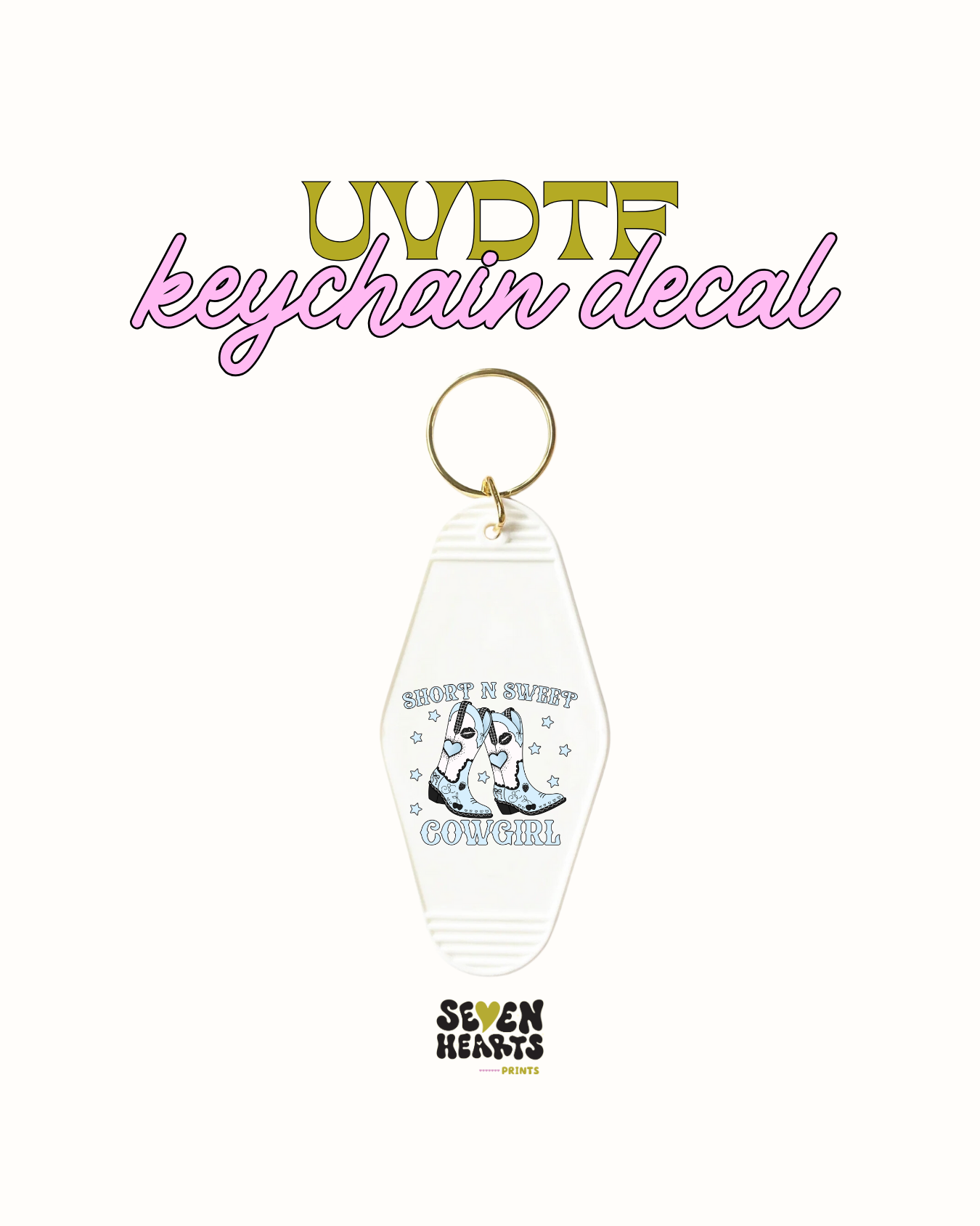 Short an sweet blue - UVDTF Keychain