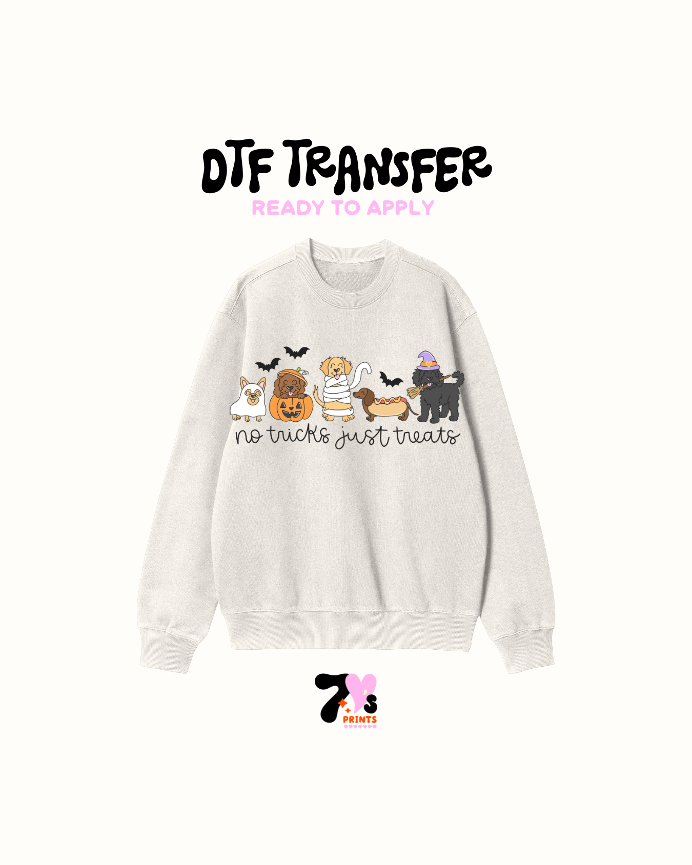 No tricks just treats DTF Transfers