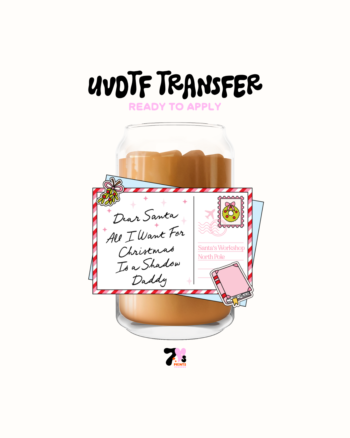 All I want for xmas - UVDTF Decal