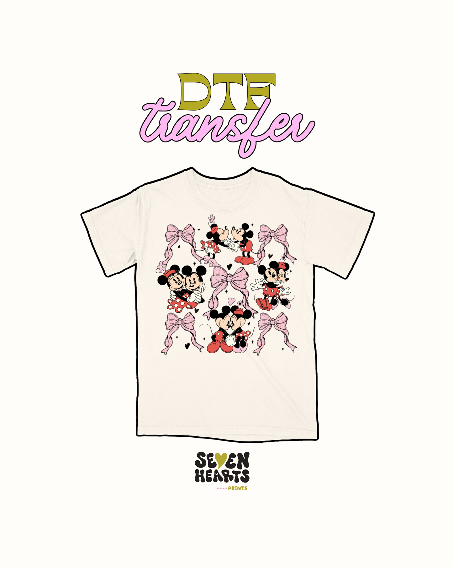 mouse bows - DTF Transfer