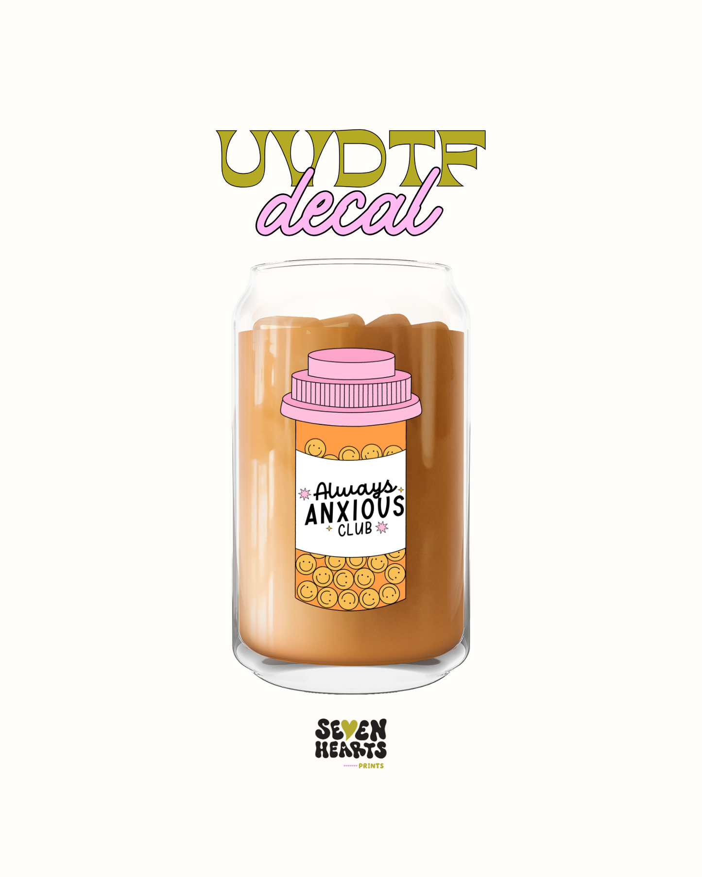 Always anxious club - UVDTF Decal