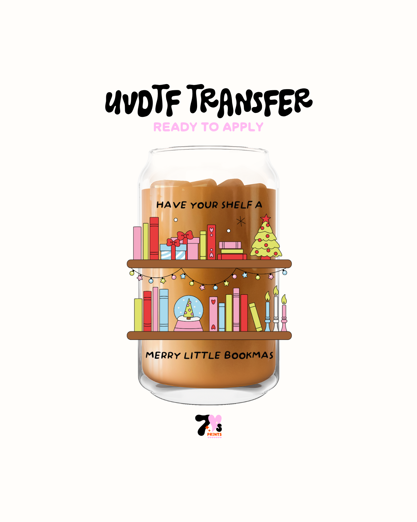 Merry bookmas- UVDTF Decal