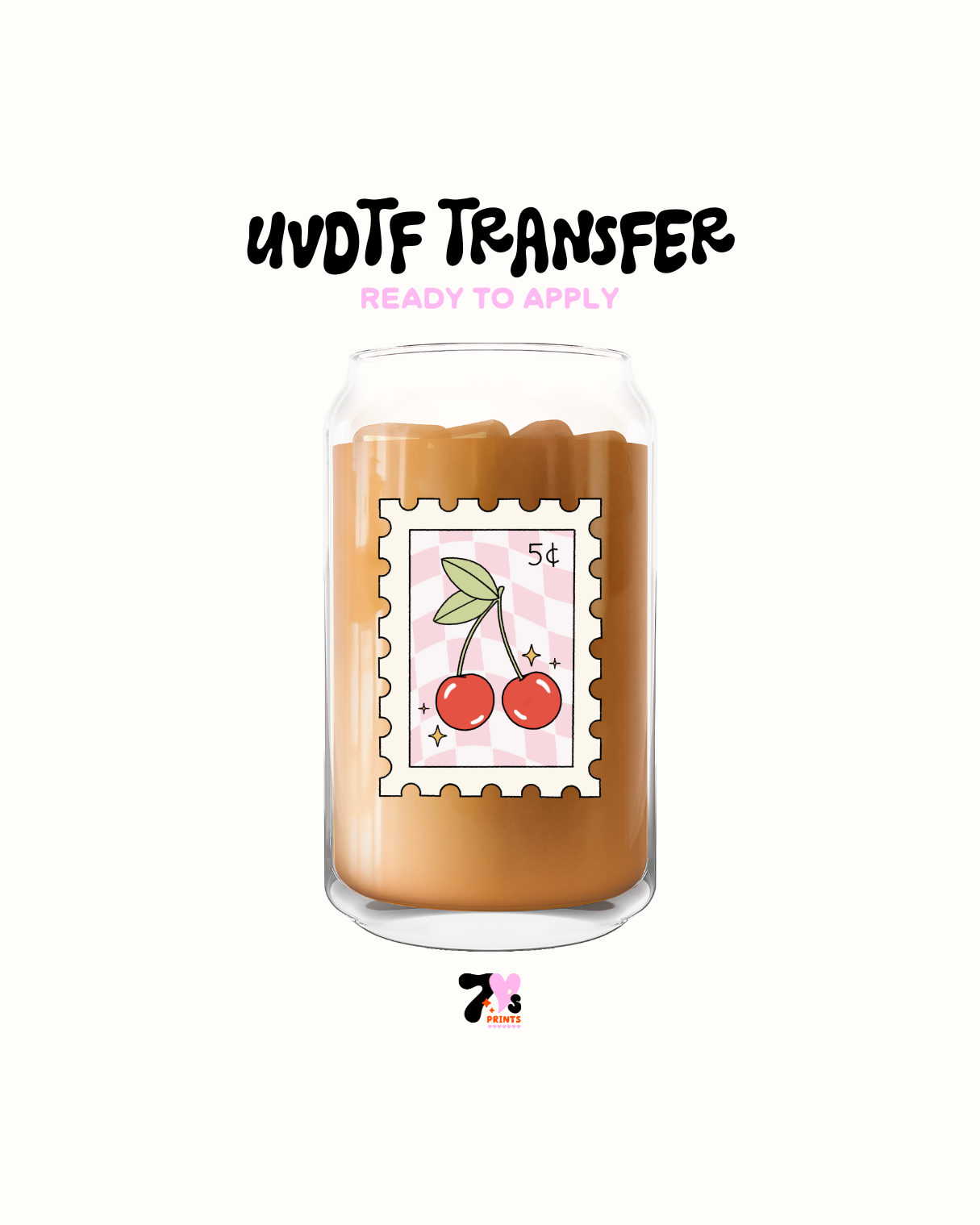 Cherry stamp- UVDTF Decal