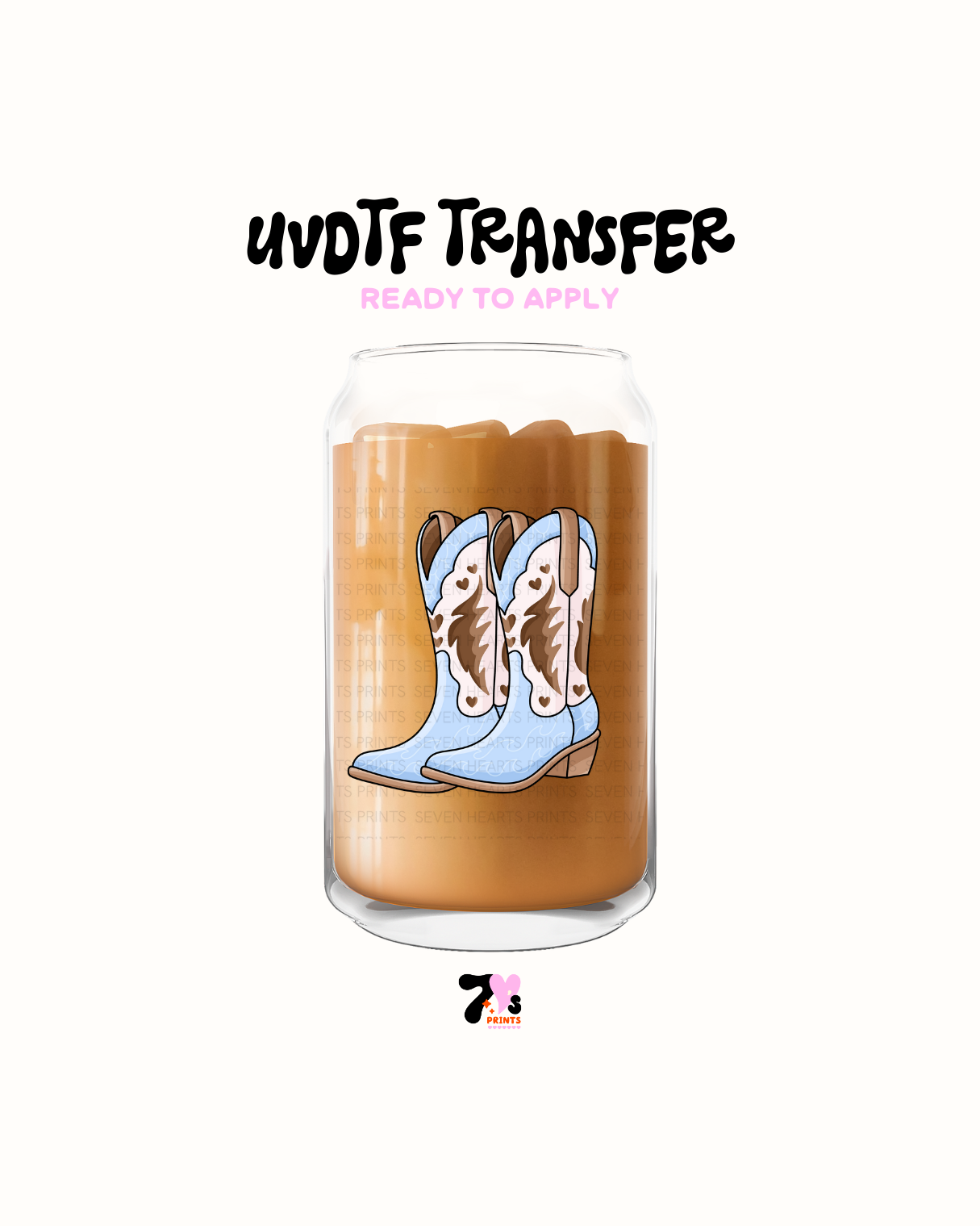 Cowgirl Boots - UVDTF Decal