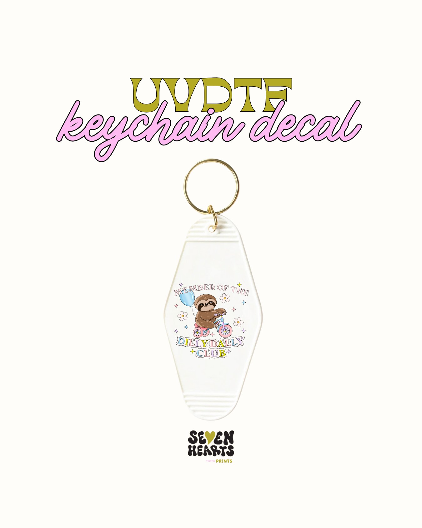 Dilly dally club- UVDTF Keychain