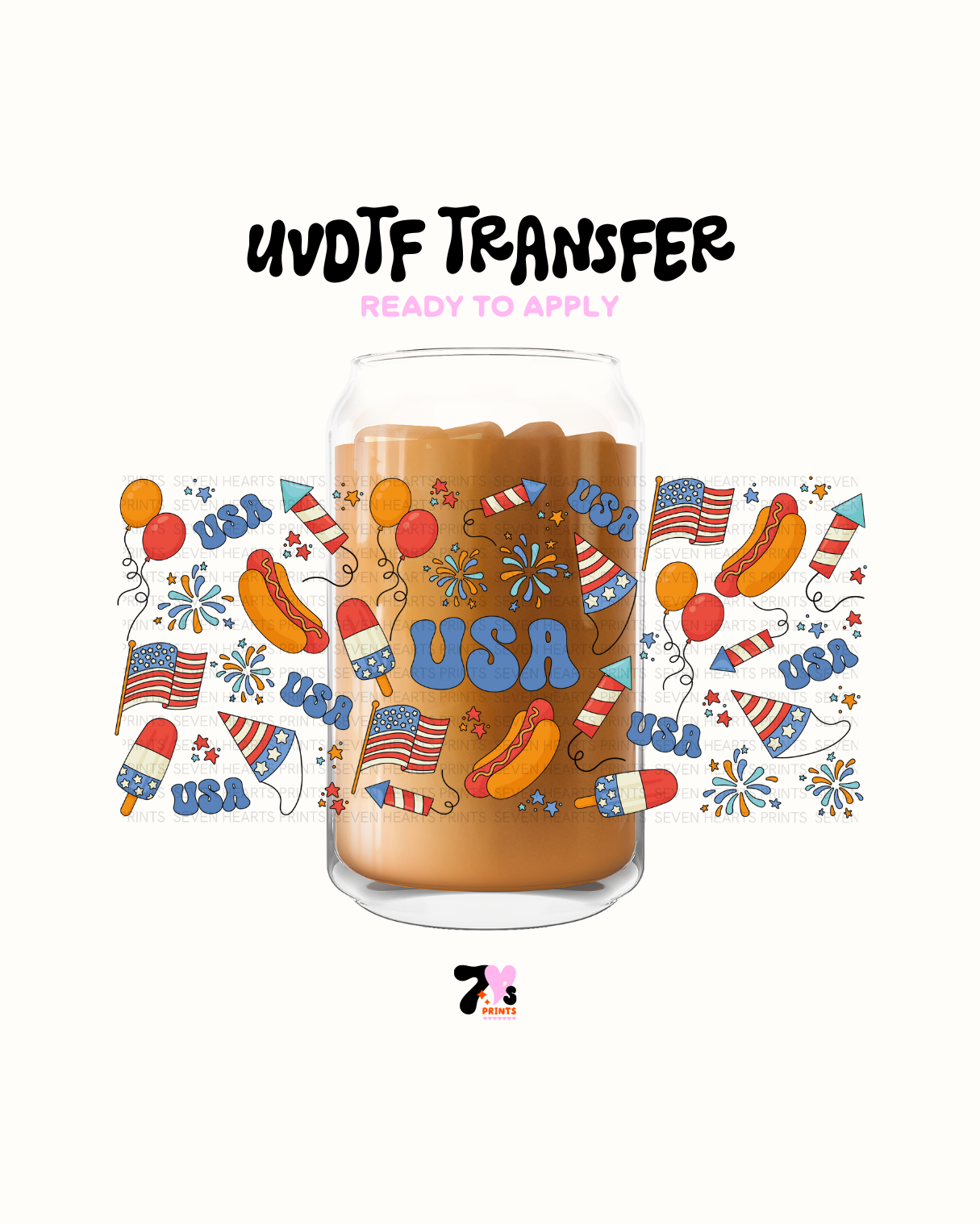 4th of July - UVDTF Wrap