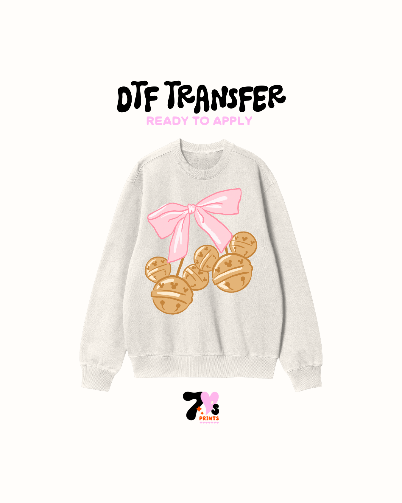 Mouse and pink bows - DTF Transfers
