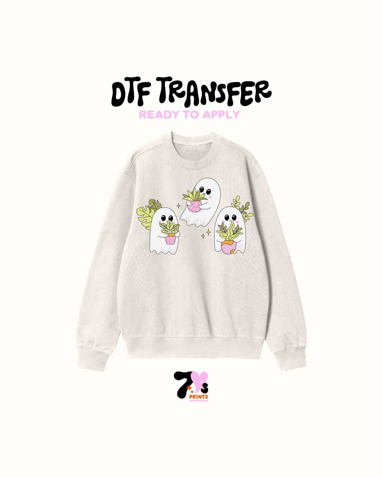 Ghosties and plants - DTF Transfer