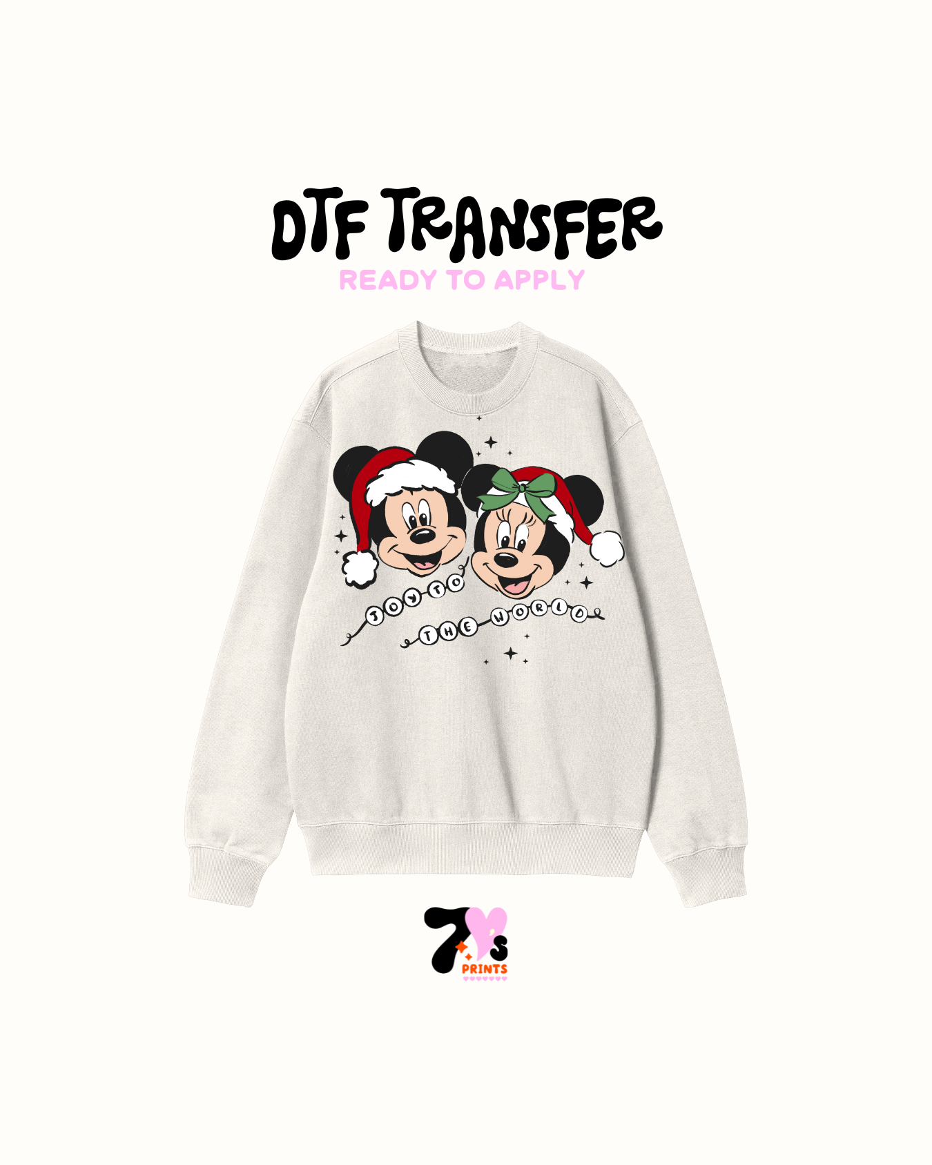 Joy to world- DTF Transfers