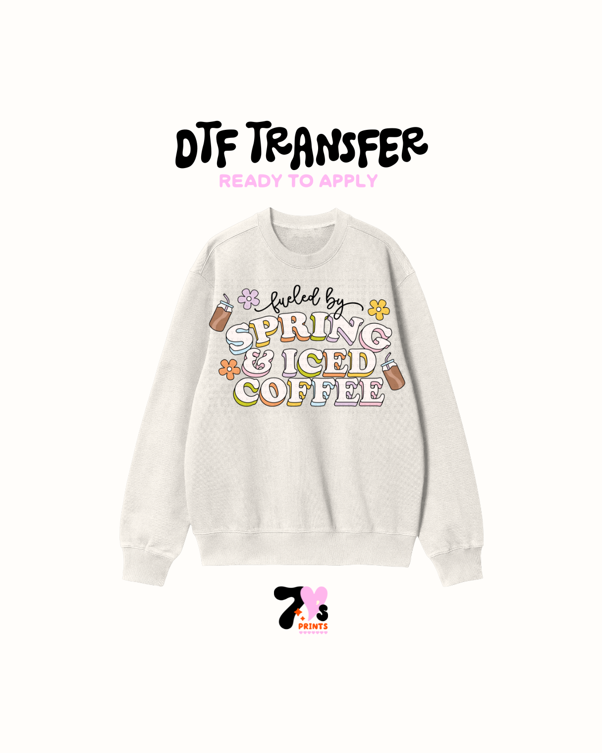 Spring Iced coffee - DTF Transfer