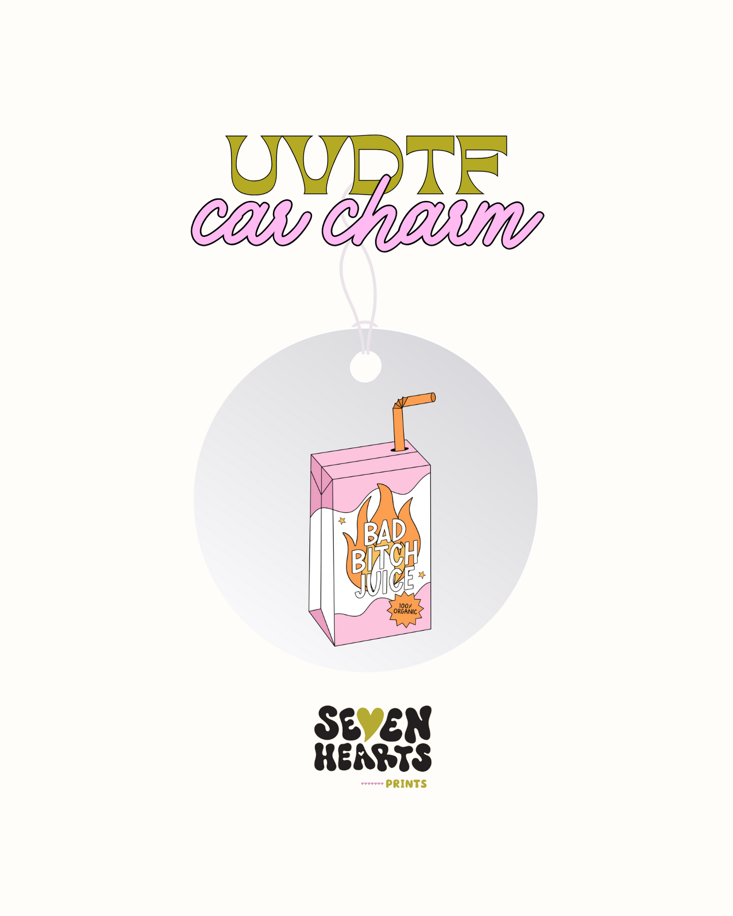 Bad bitch juice- Car Charm Decal UVDTF