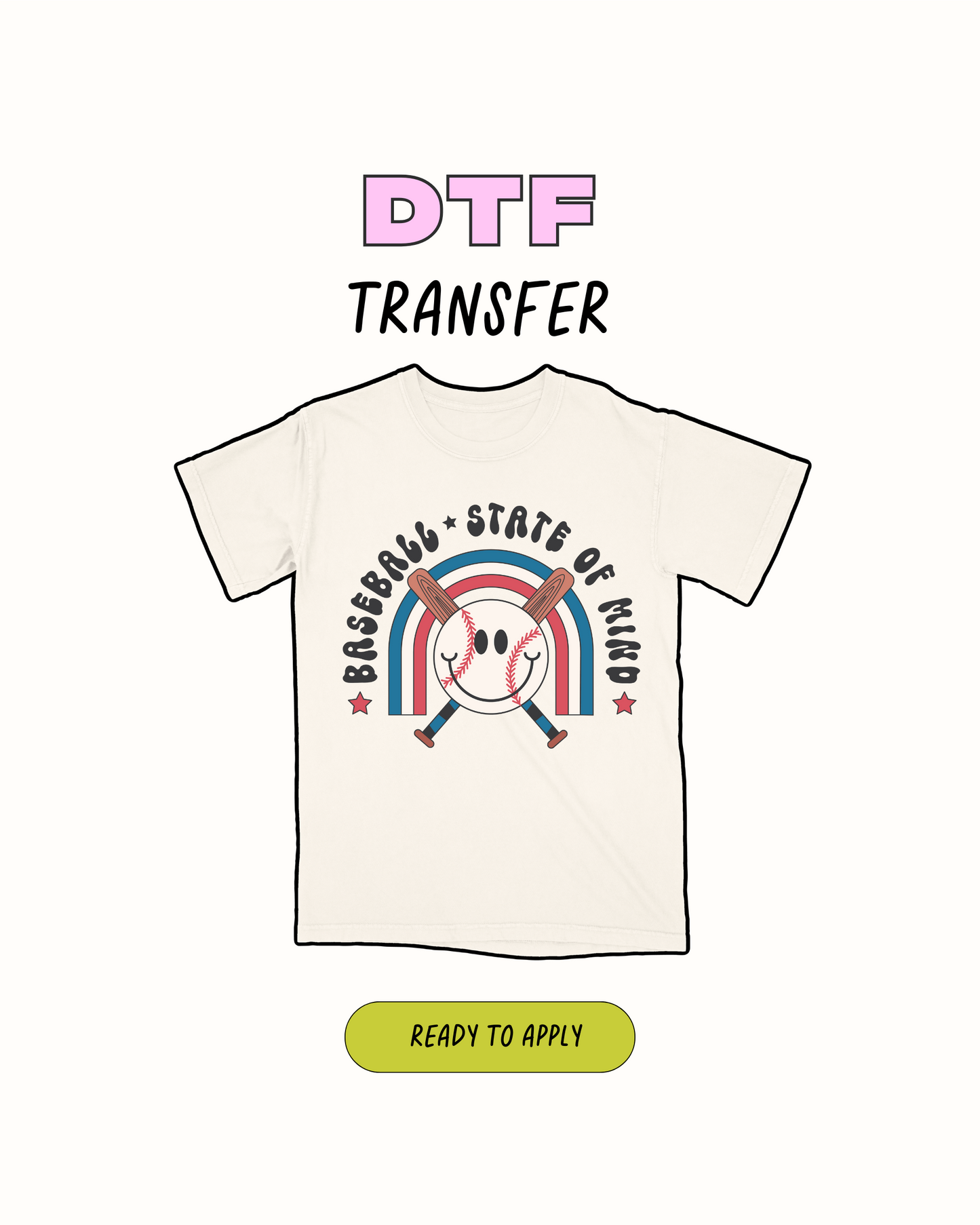 Baseball state of mind - DTF Transfer