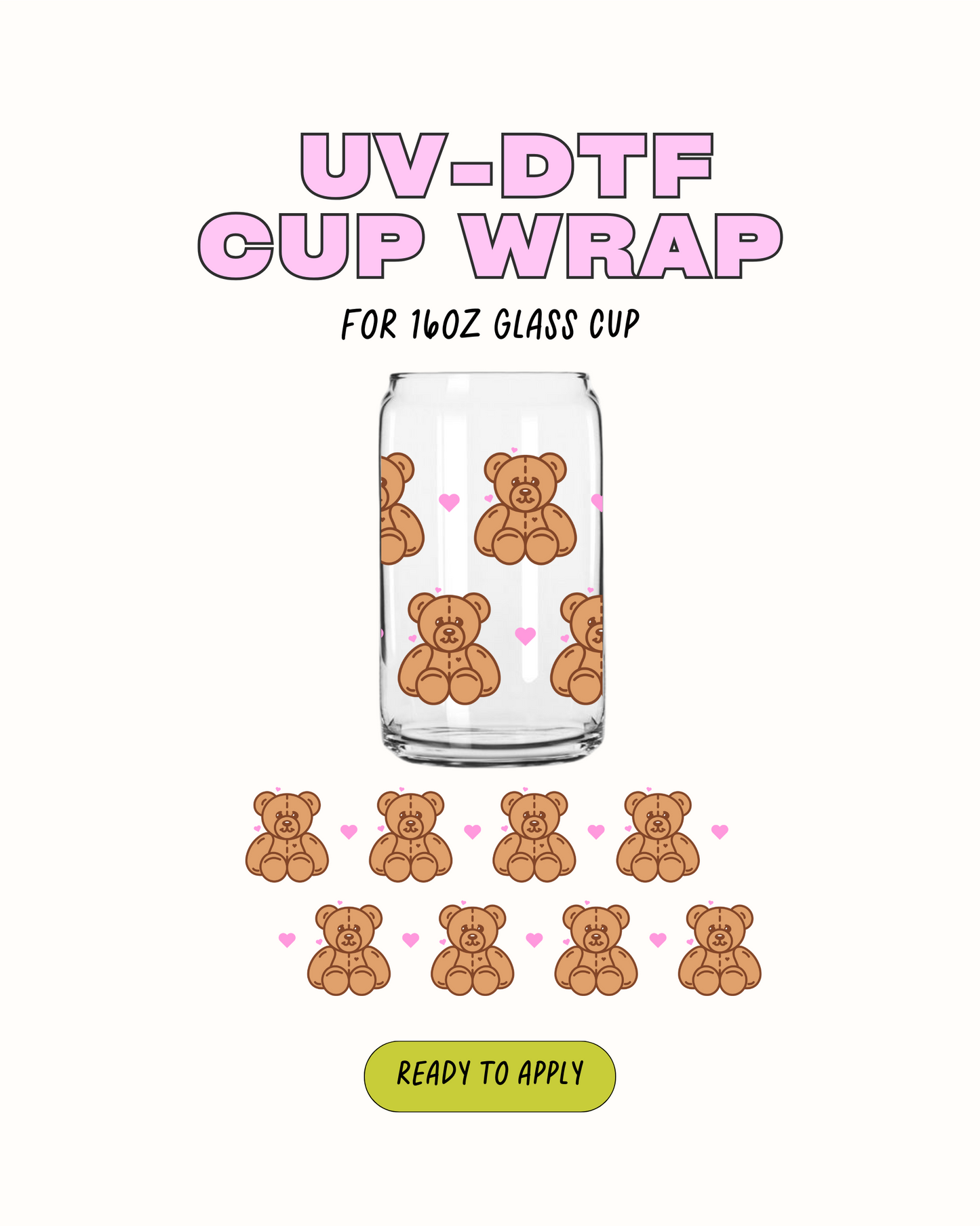 Cute Teddy - UV DTF