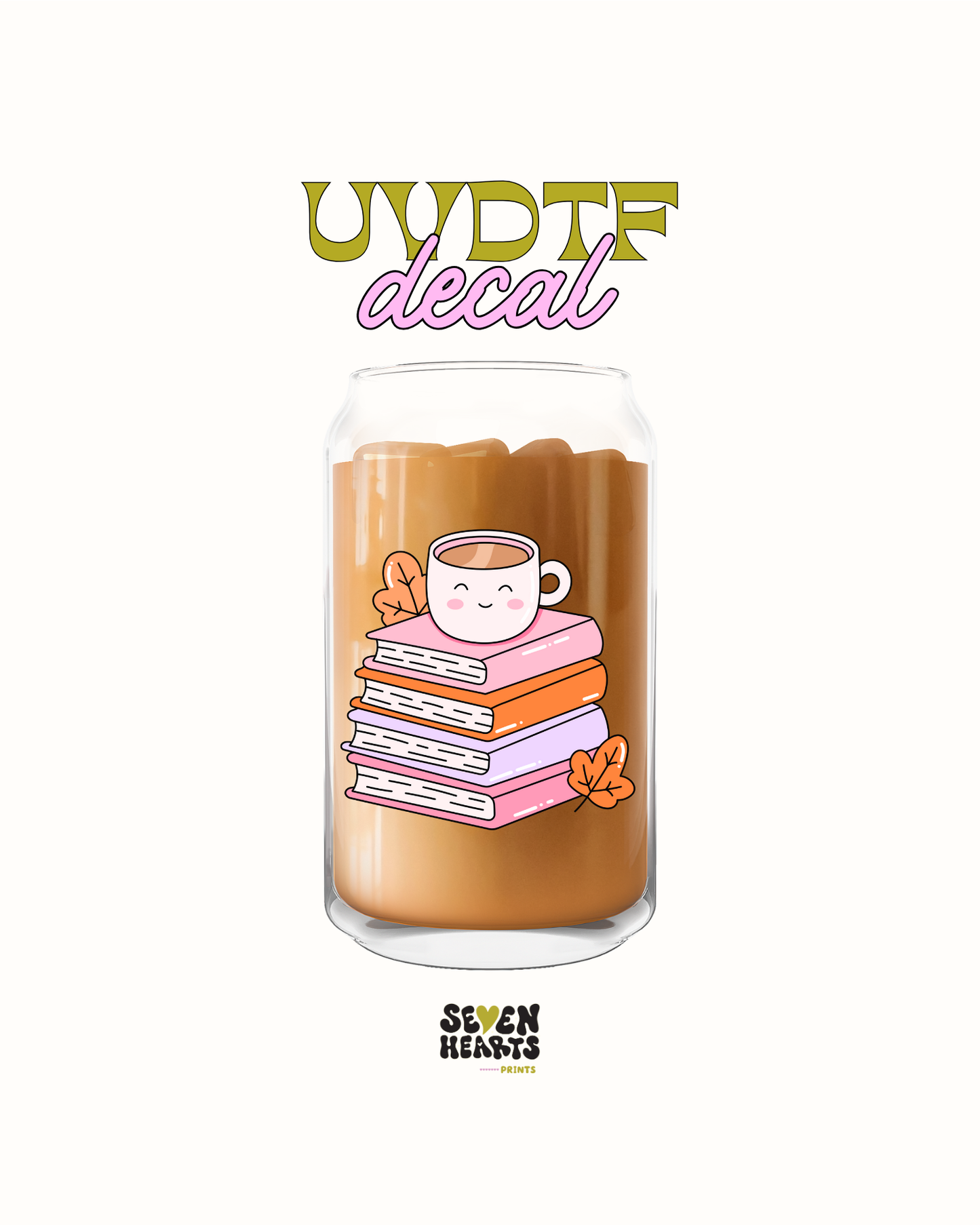 fall books- UVDTF Decal