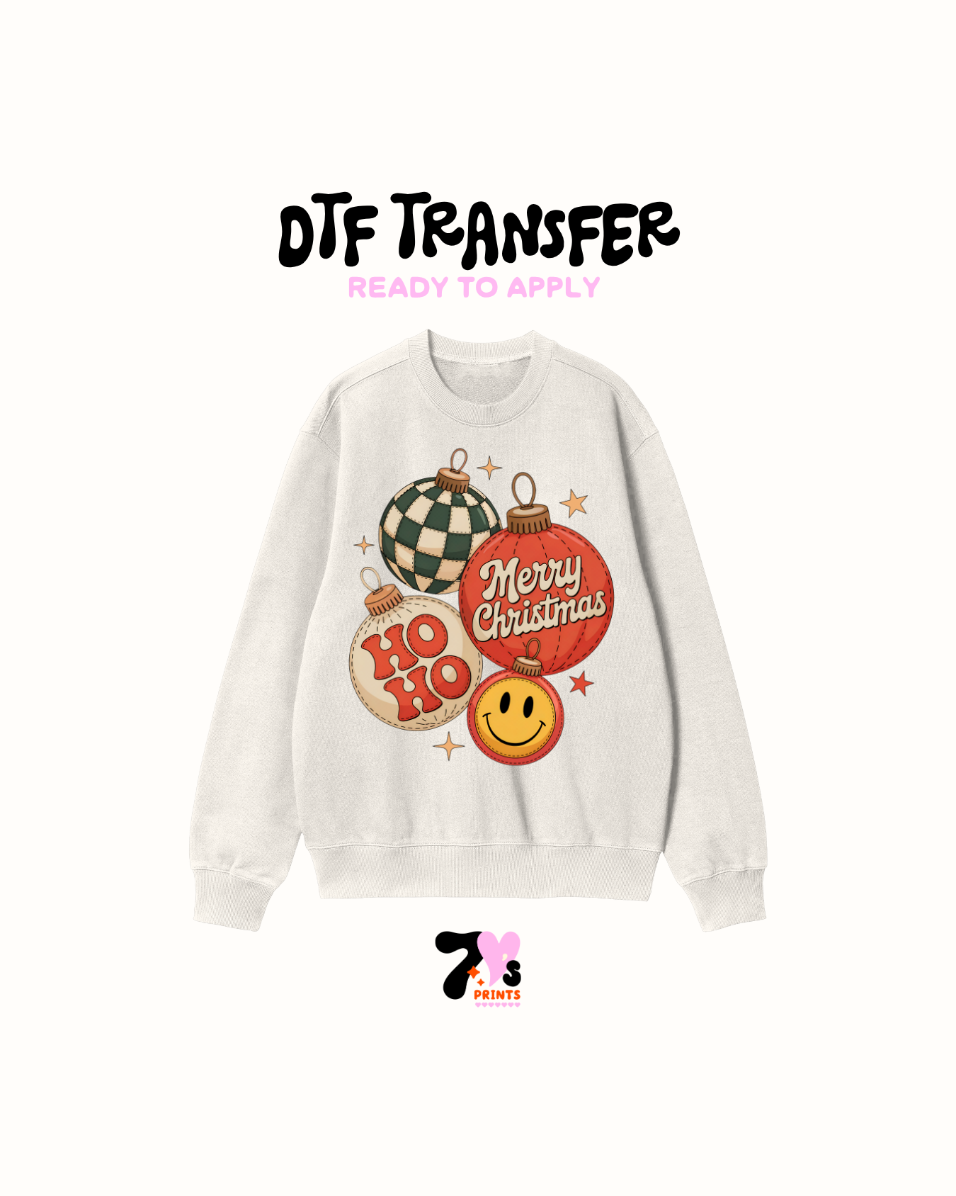 Merry xmas ornaments - DTF Transfers