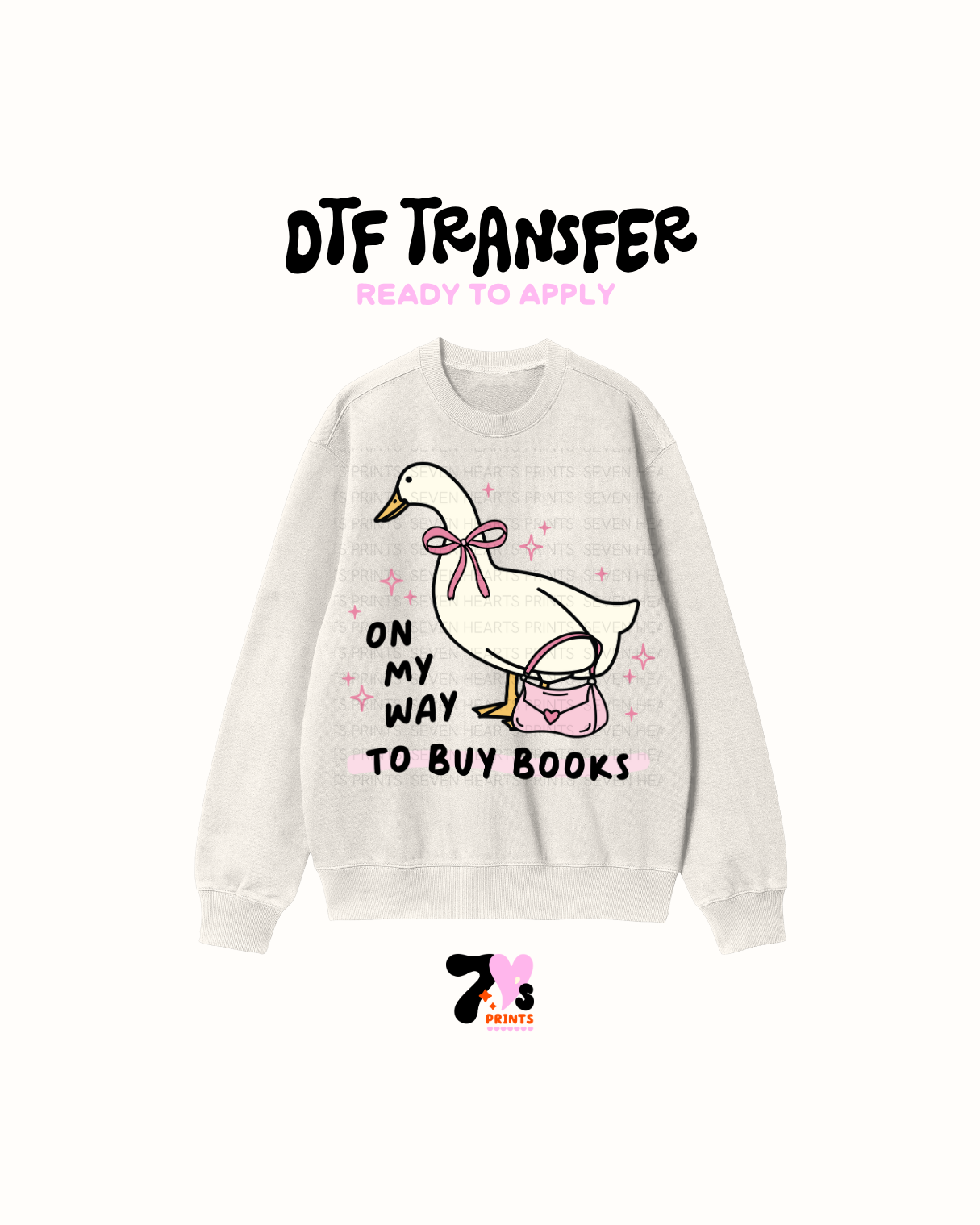 On my way to buy books - DTF Transfer