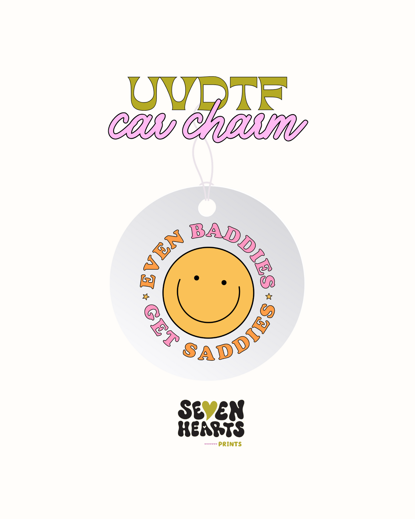 Mamá de béisbol - Calcomanía con dije de coche