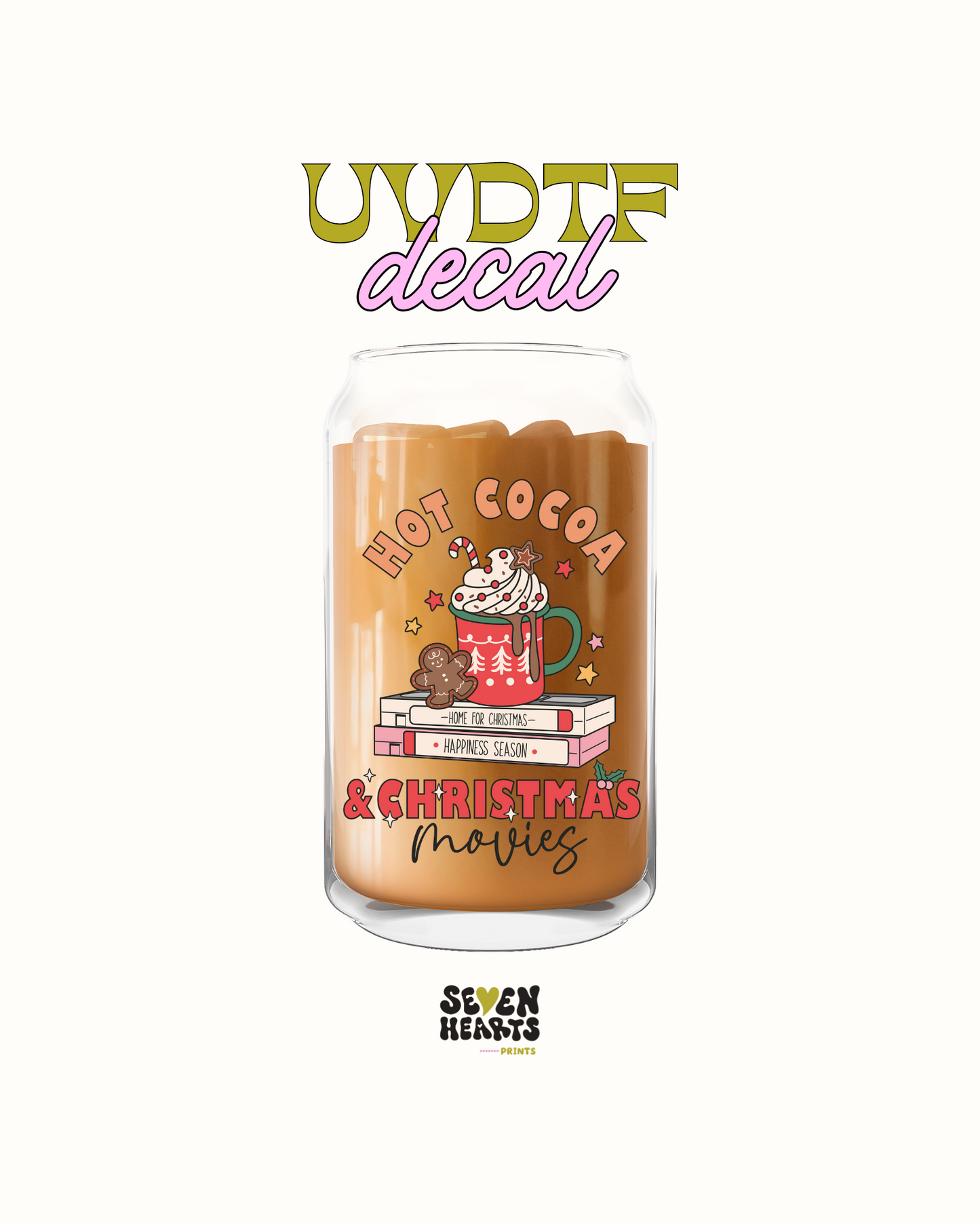 Hot cocoa Christmas - UVDTF Decal