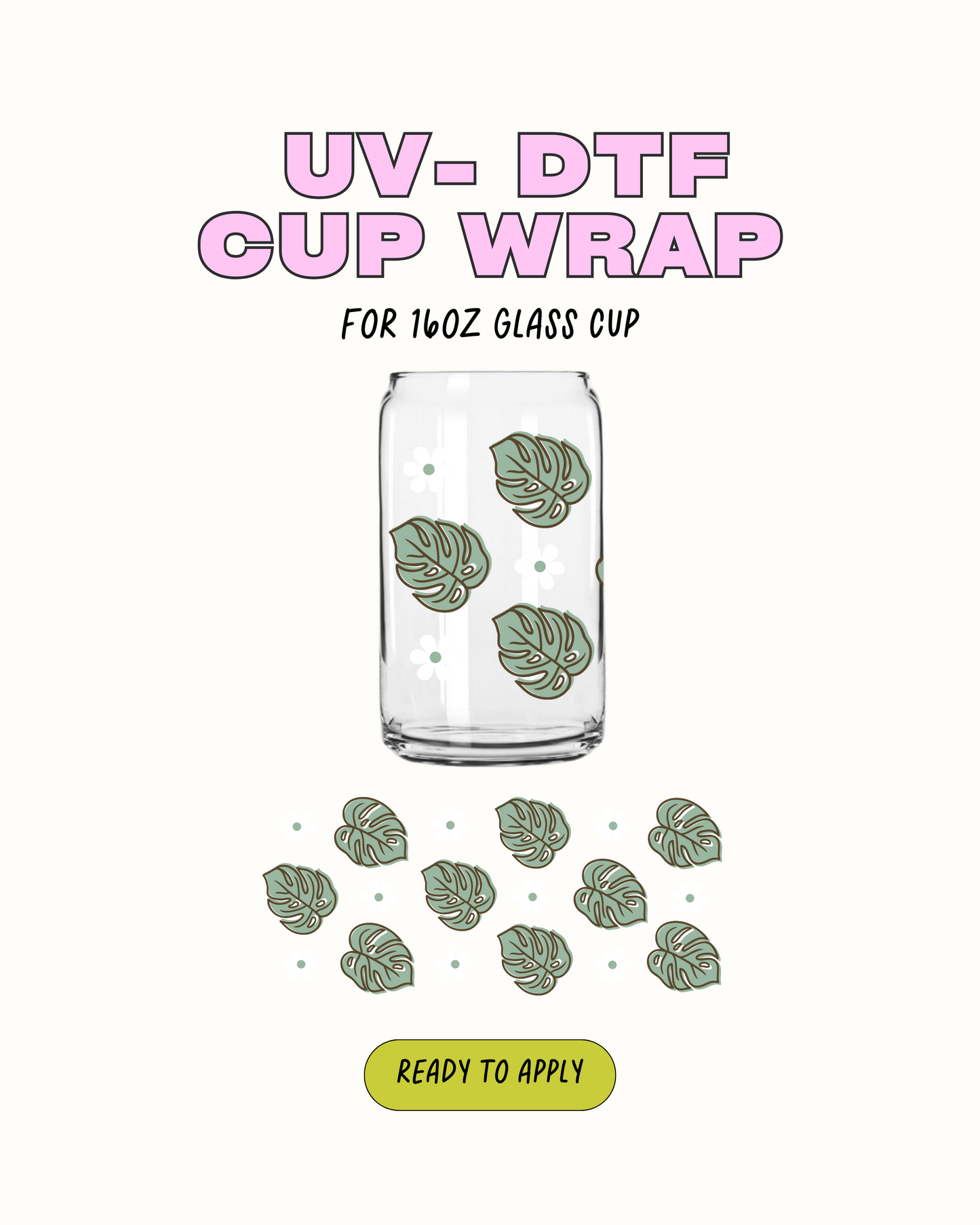 Monstera leaf - UVDTF