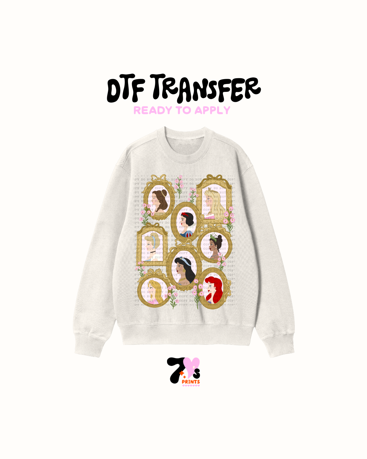 Princesses Frames - DTF Transfer
