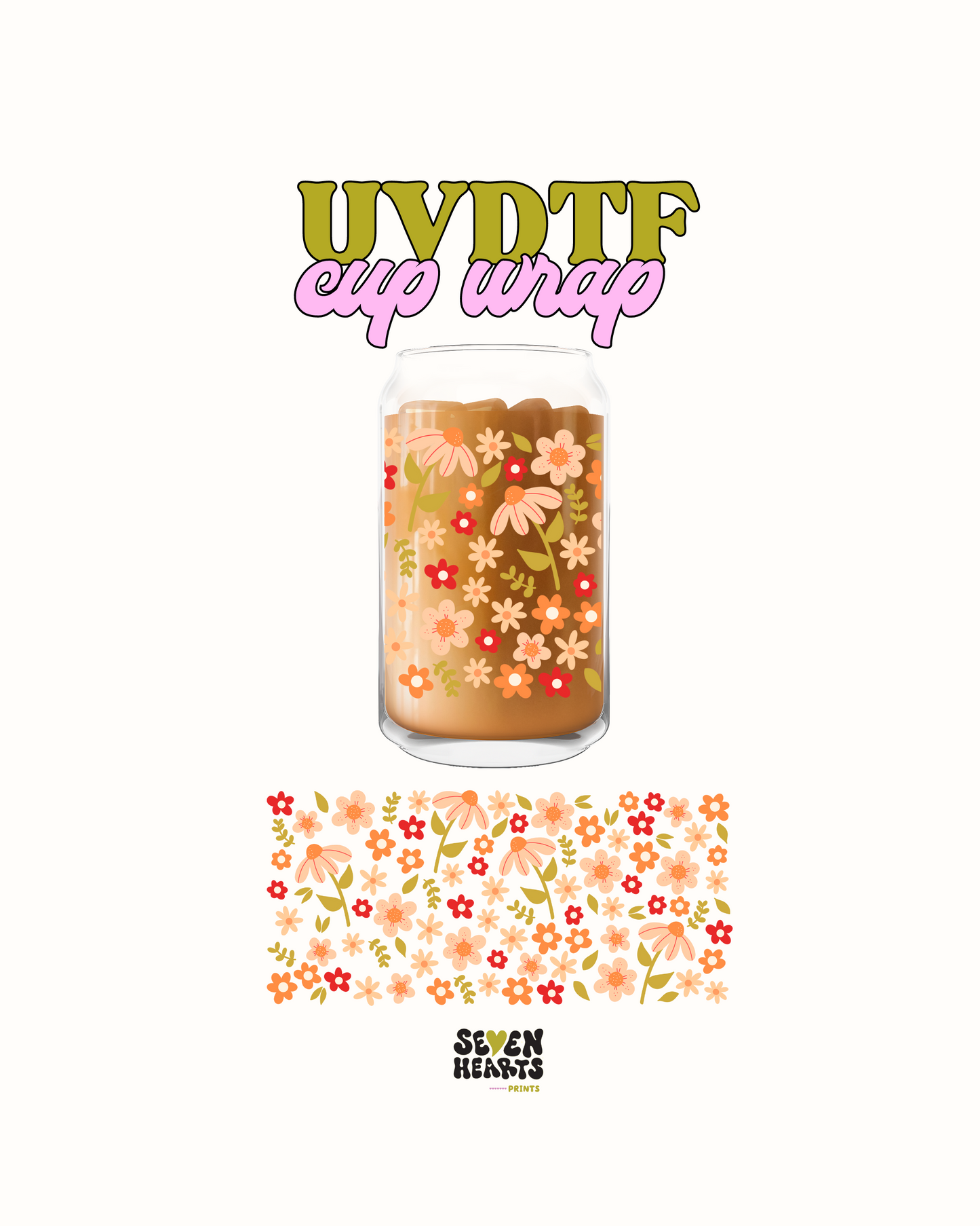 Cute flowers - UVDTF WRAP