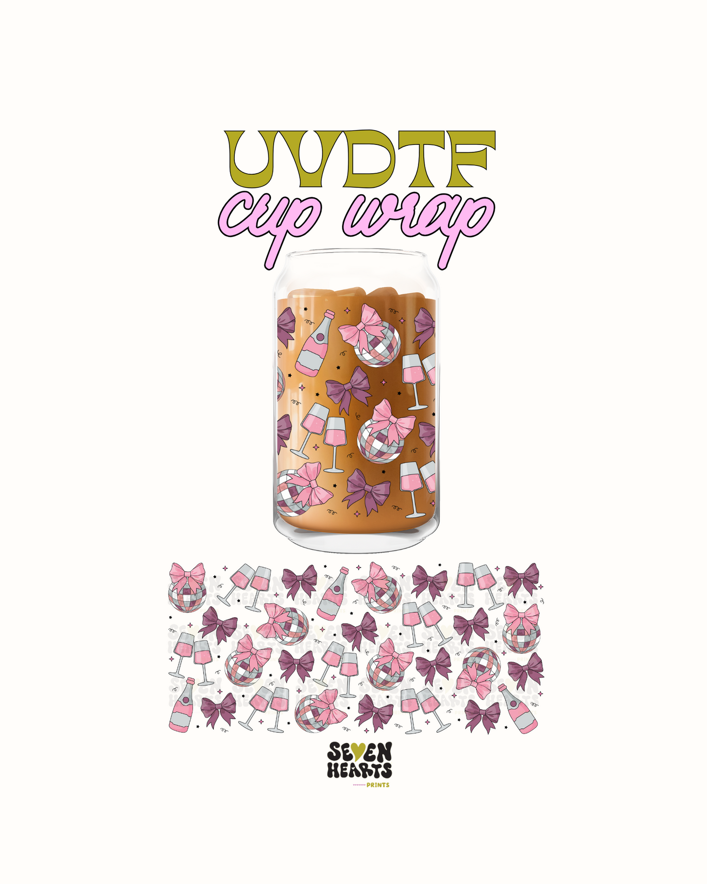 Champagne Disco - UVDTF Cup Wrap