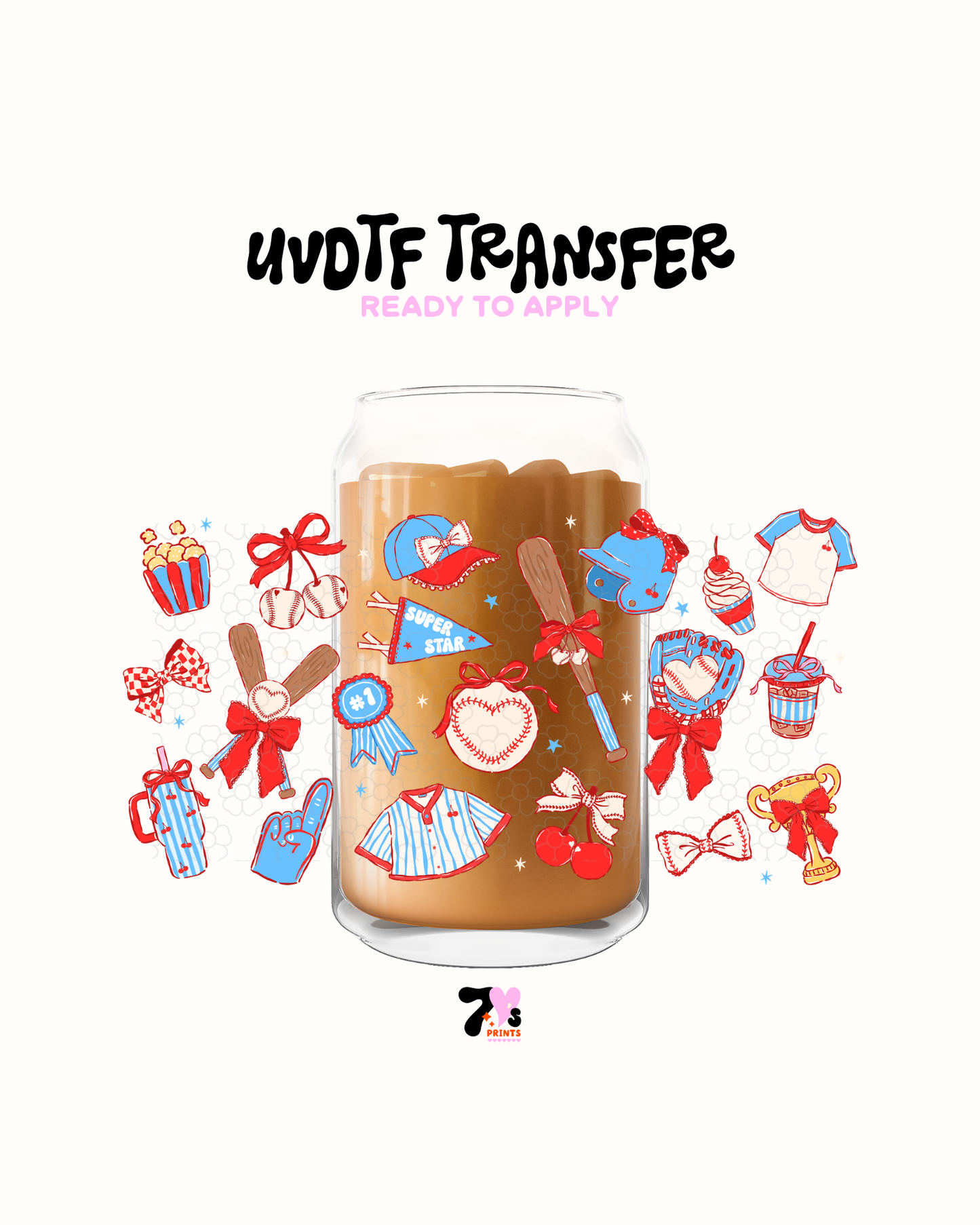 Baseball super star UVDTF Wrap
