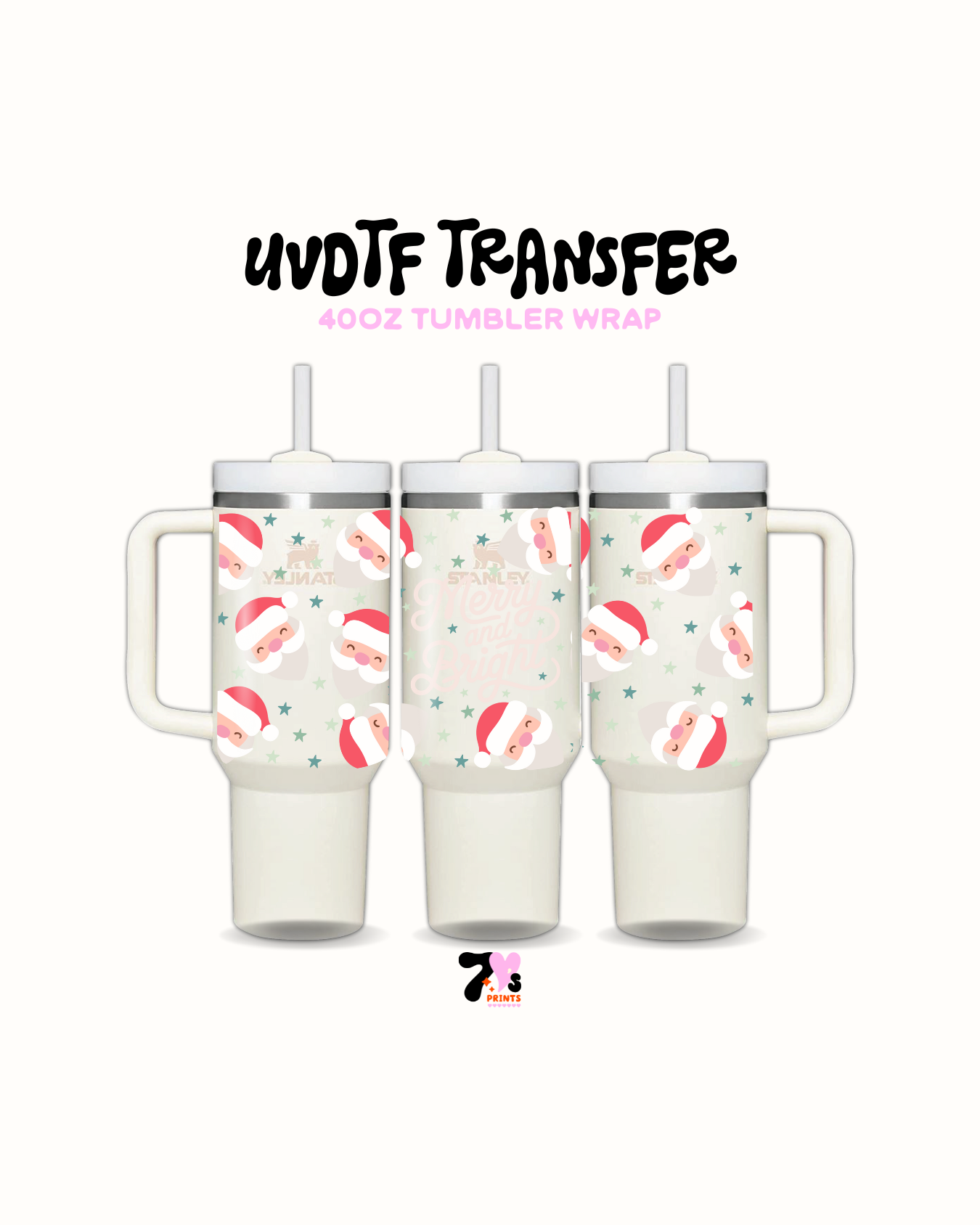 Merry and griddy- UVDTF Wrap