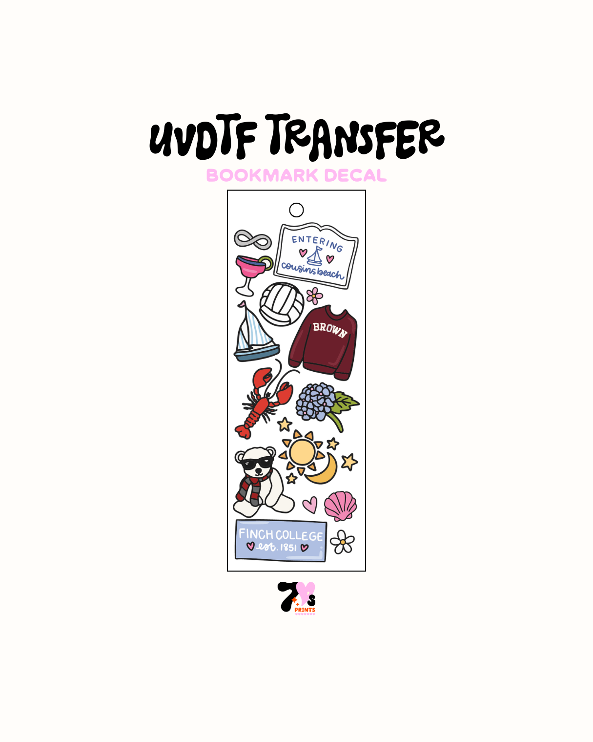 Volleyball Lukes - UVDTF Bookmark Decal