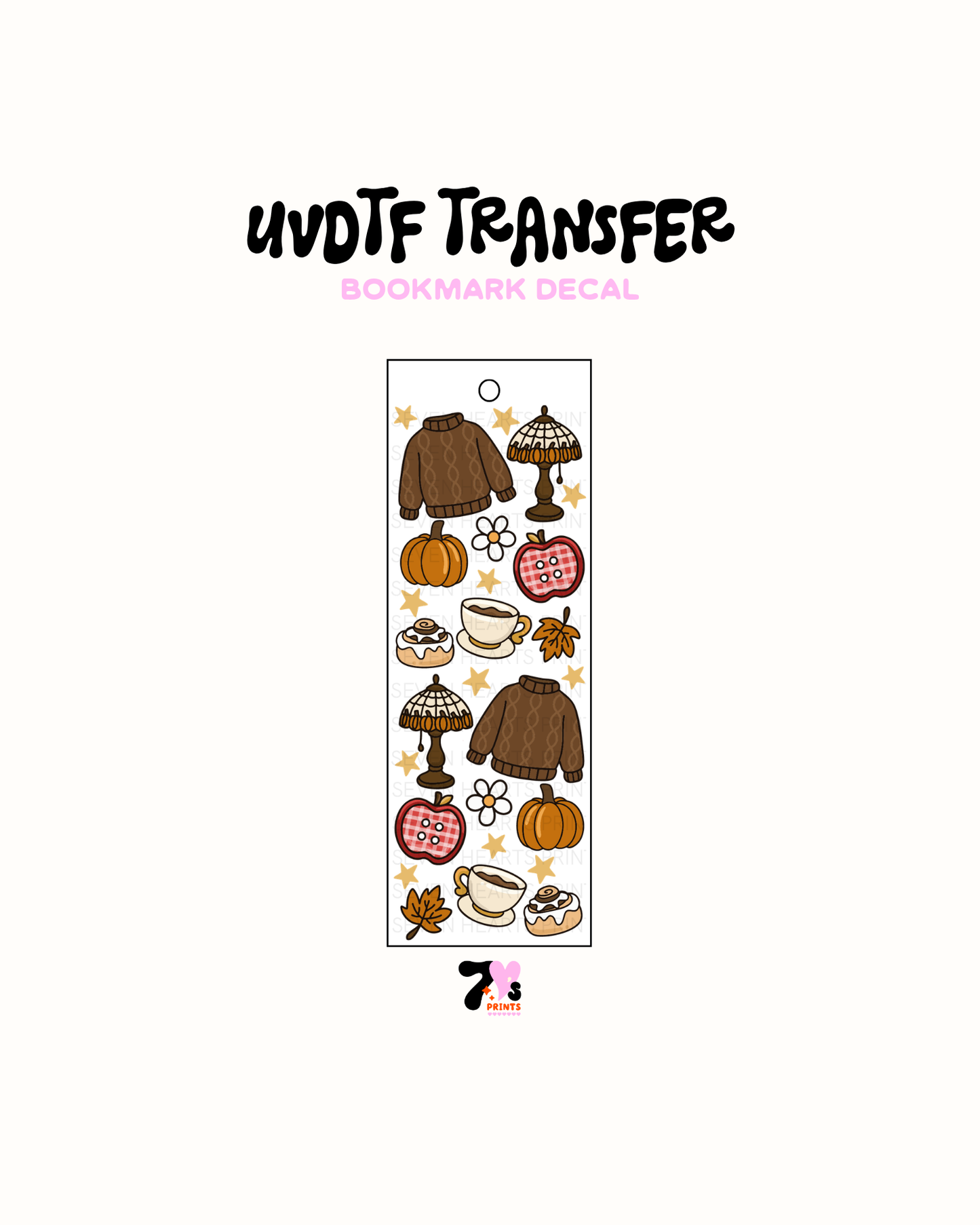 UVDTF Bookmark Decal #342