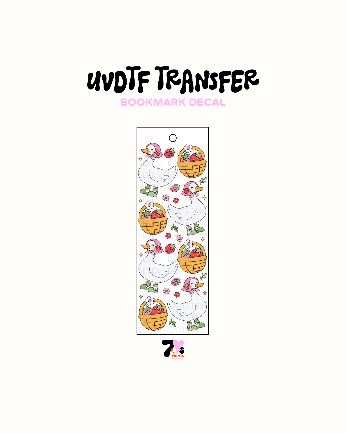 Spring Goose - UVDTF Bookmark Decal