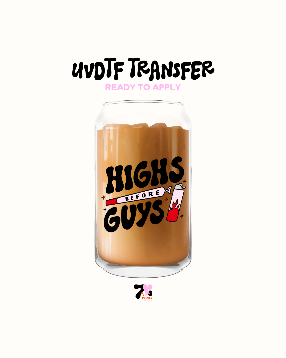 High before guys - UVDTF Decal