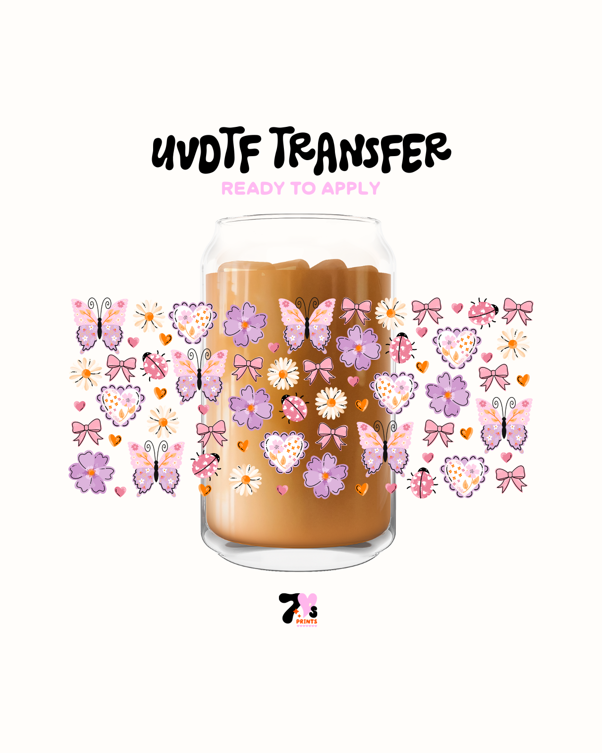 Butterflies and flowers - UVDTF Wrap