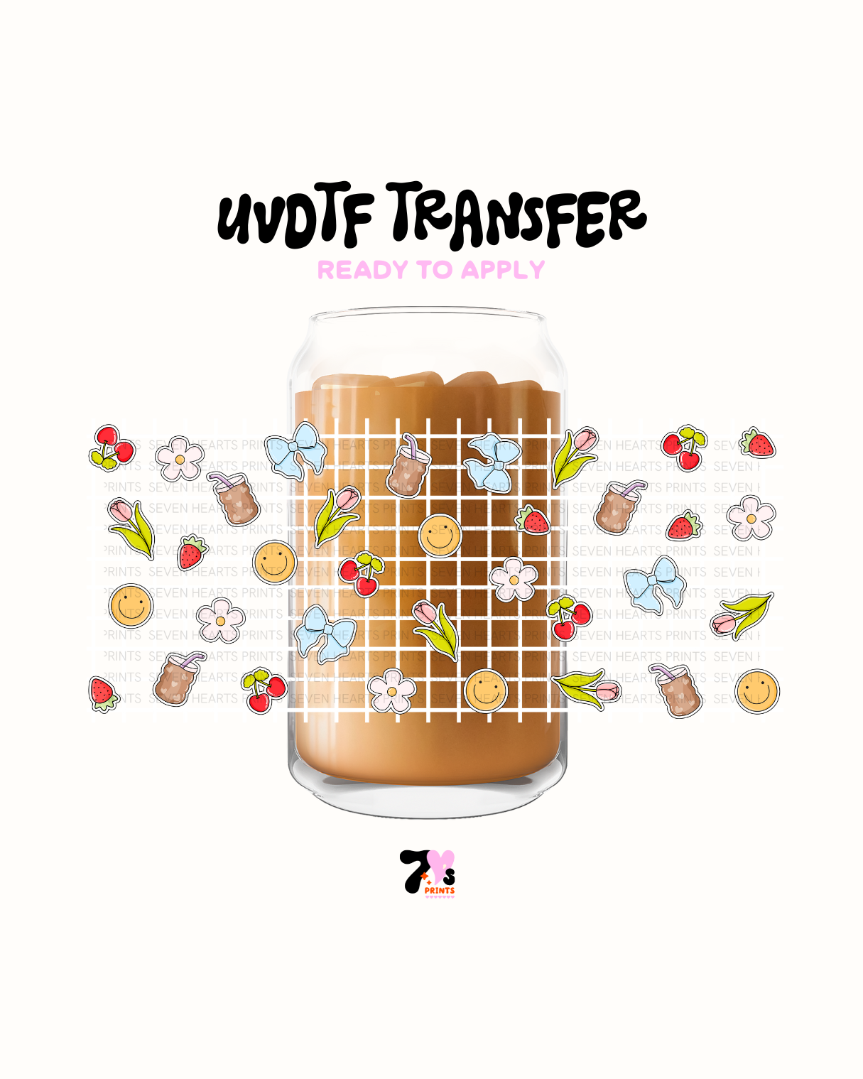 Stickers Checkered - UVDTF Wrap
