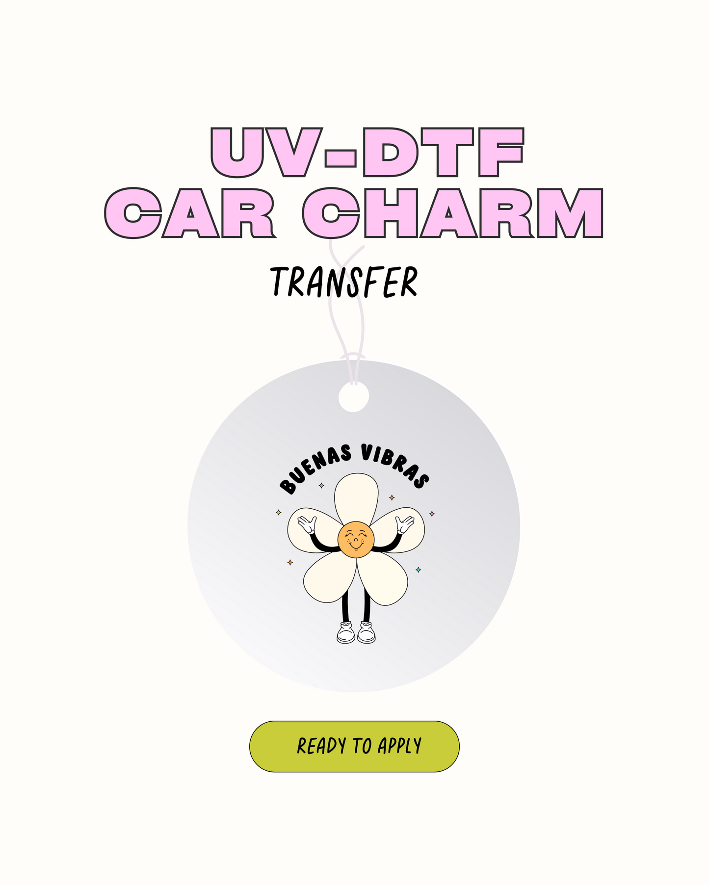 Buenas vibras - Car Charm Decal
