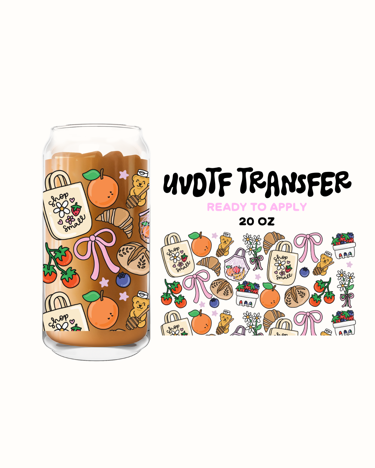 Farmers market - UVDTF 20oz Cup Wrap