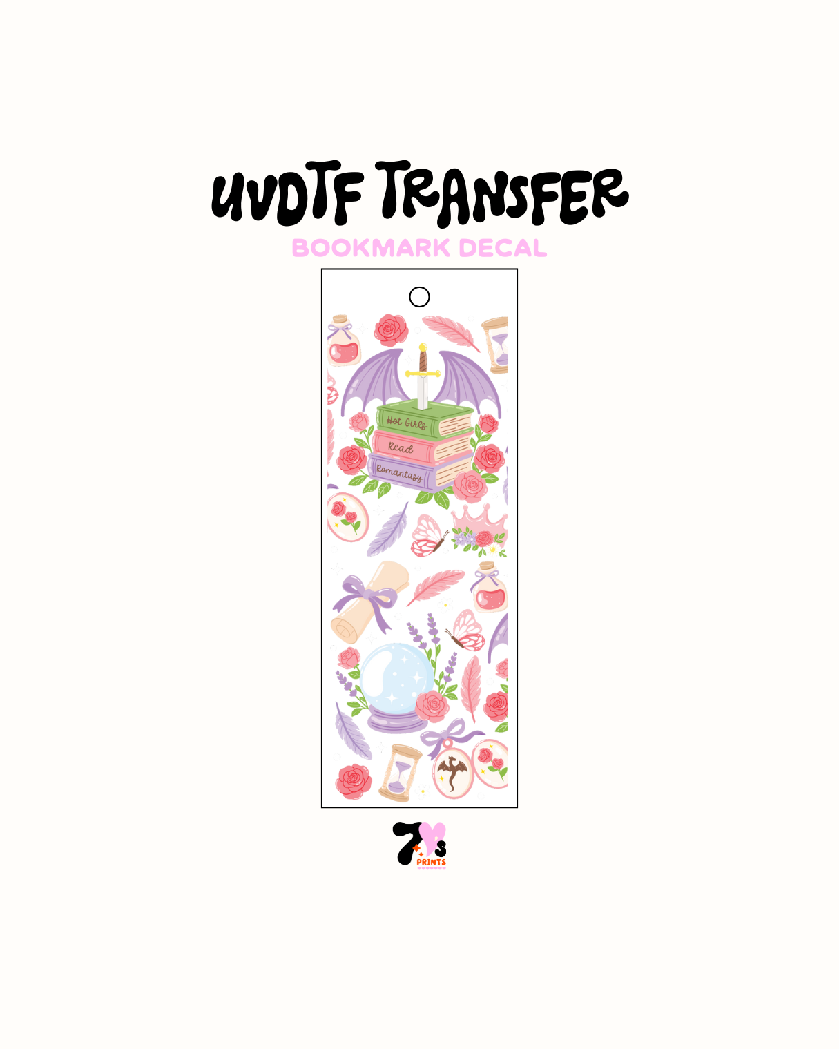 Fantasy - UVDTF Bookmark Decal